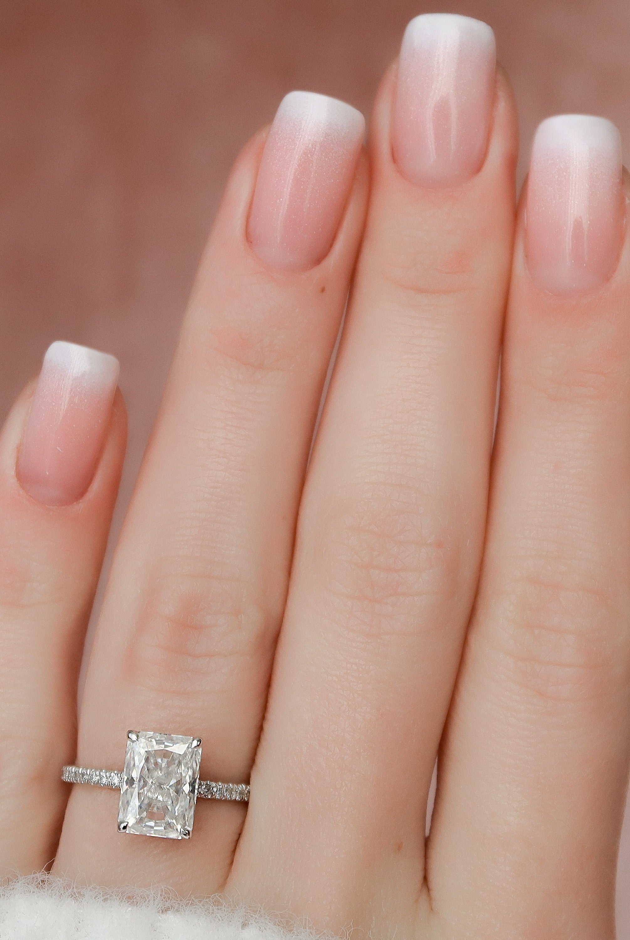 Hidden Halo Moissanite Ring