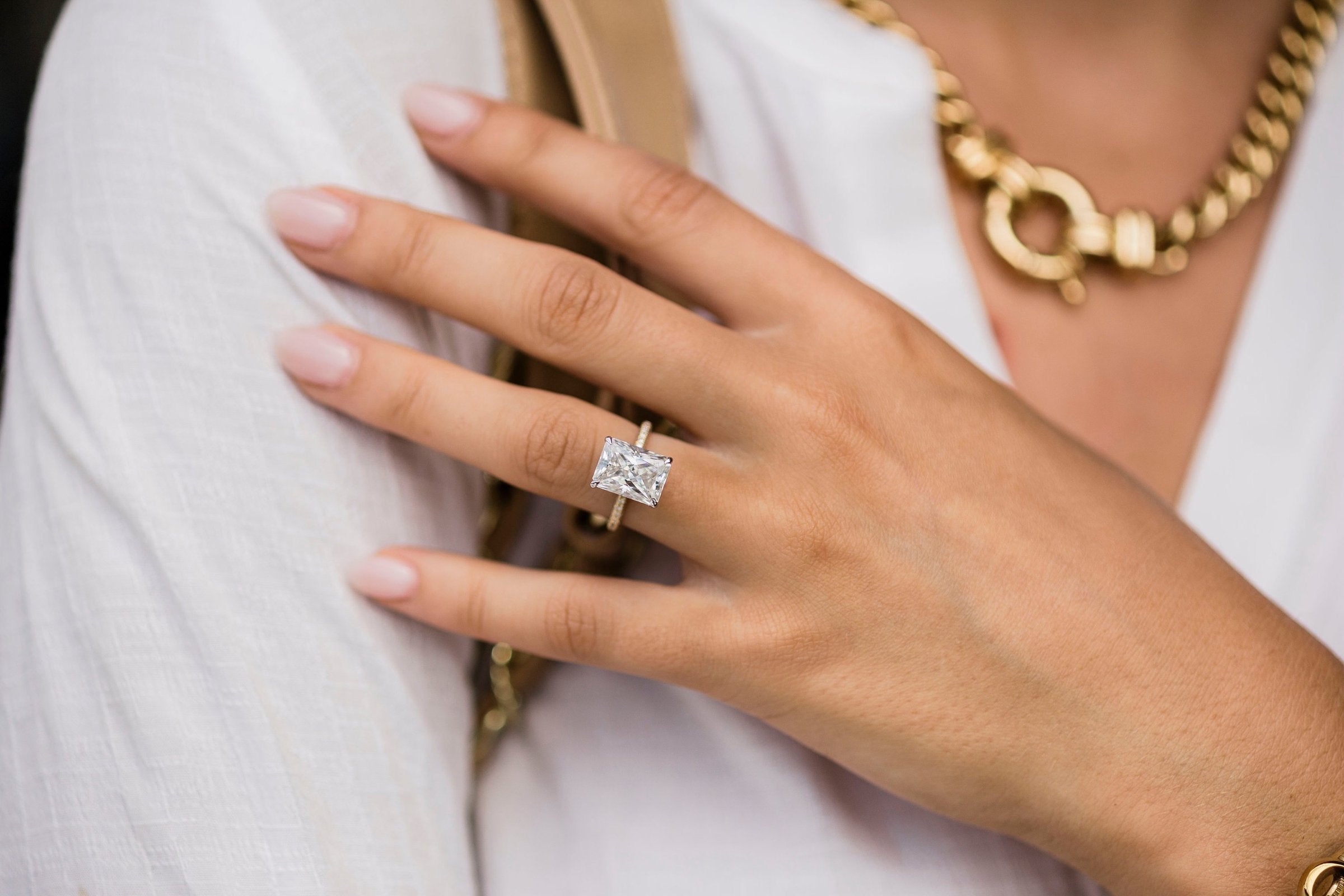 Radiant Hidden Halo Ring
