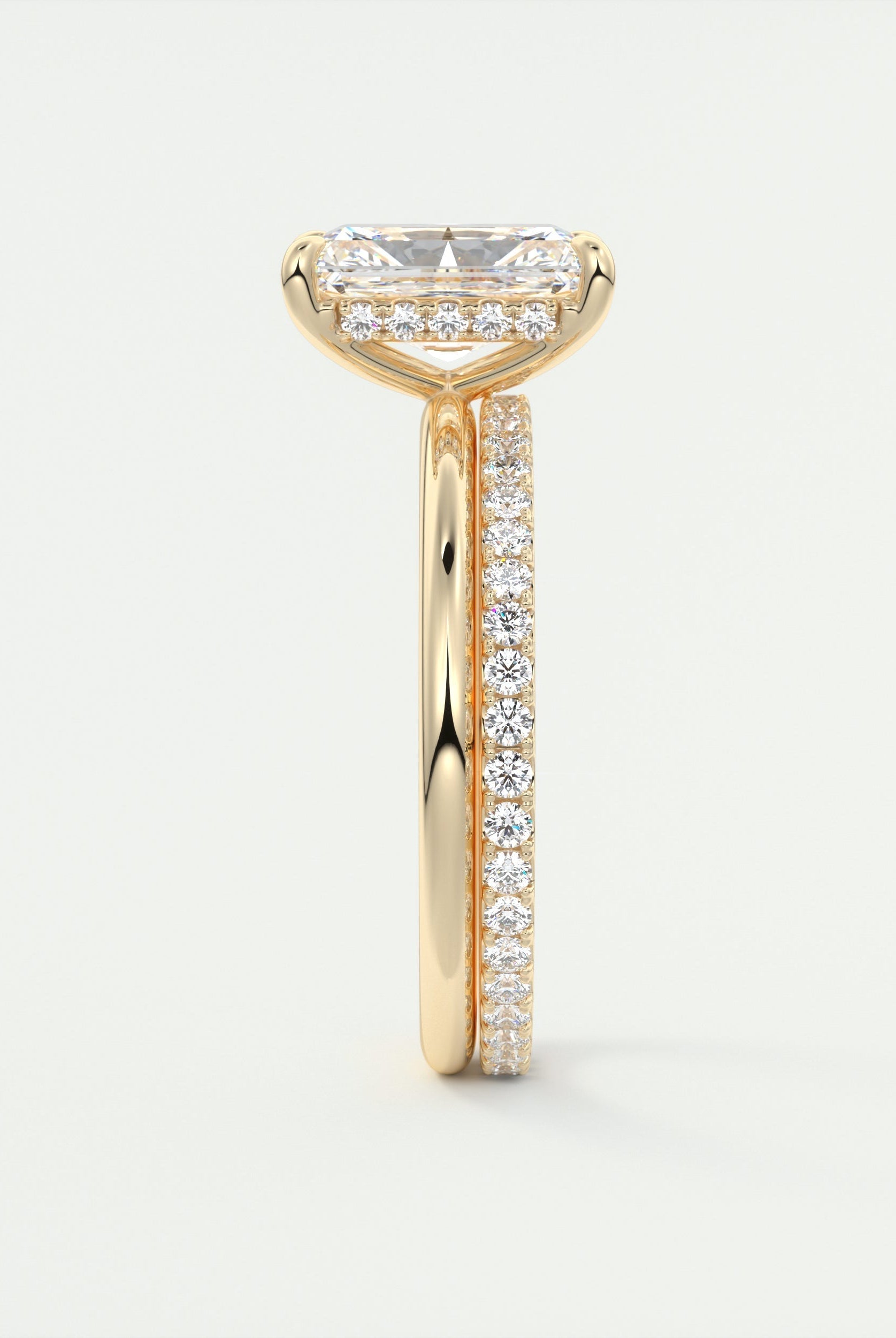 Radiant Moissanite Ring