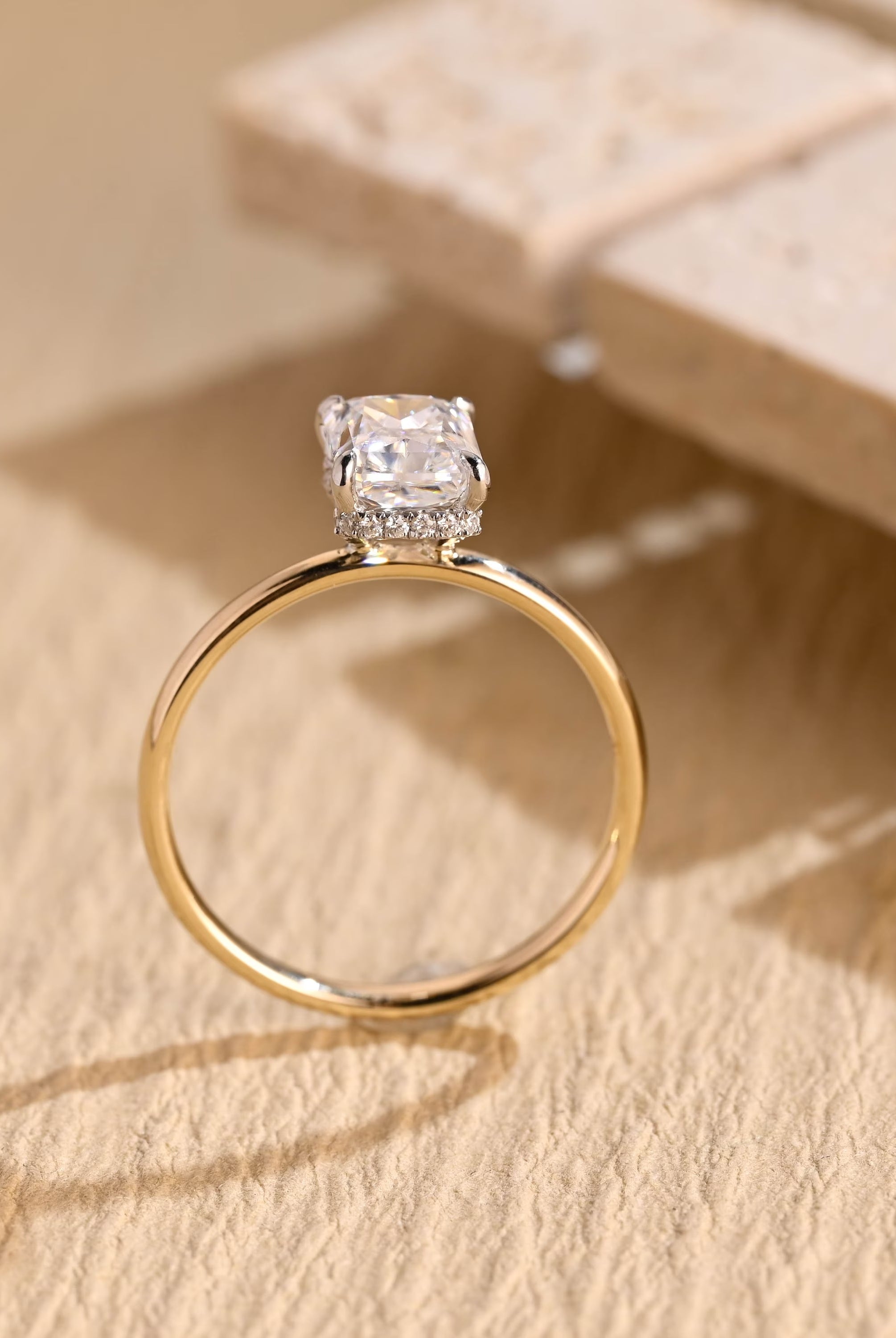 Diamond Accent Moissanite Ring