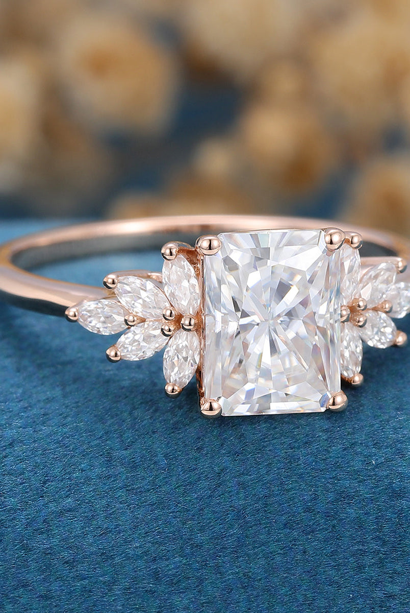 radiant-shaped-moissanite-cluster-engagement-ring