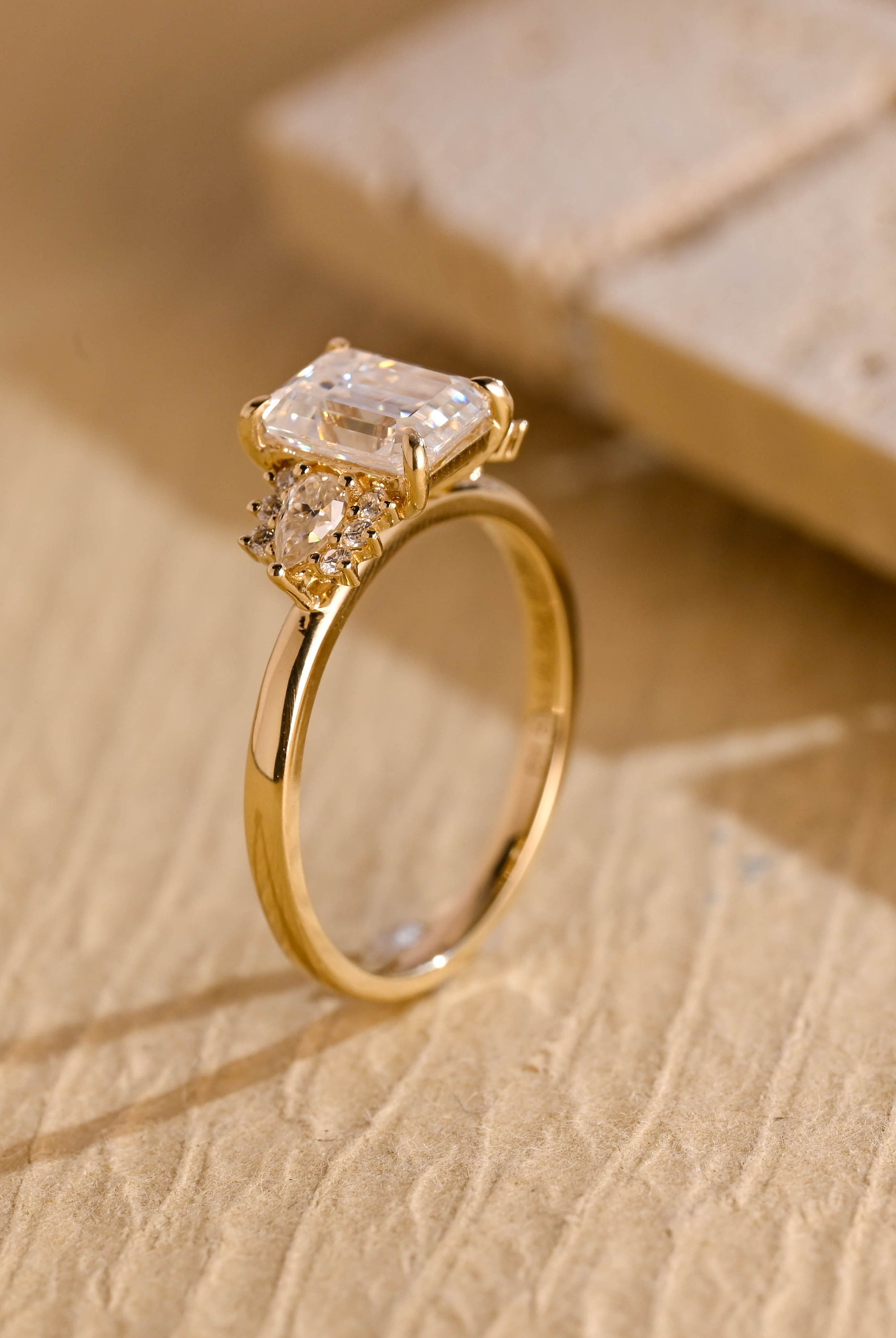 Cluster Moissanite Ring