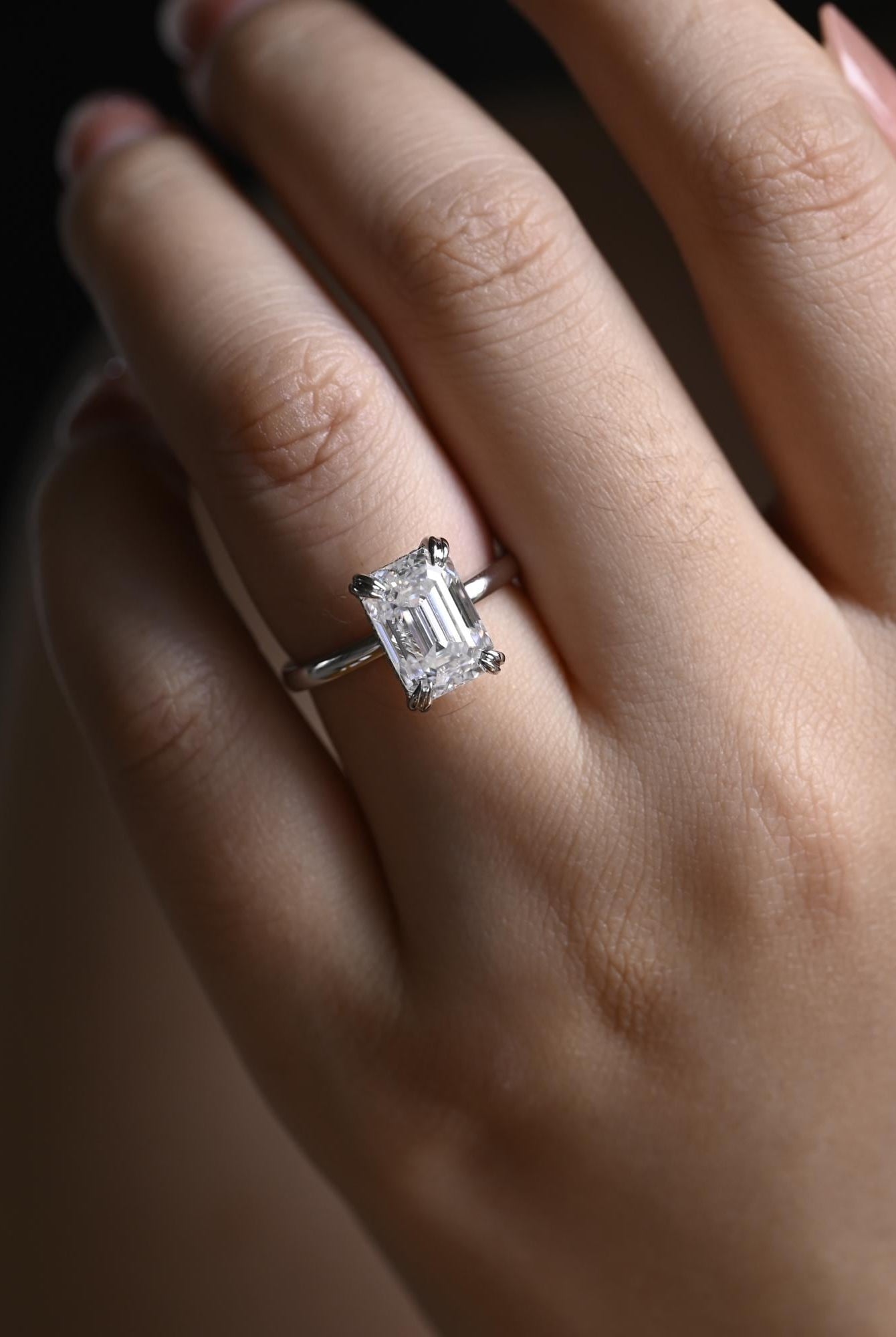 Emerald Cut Engagement Ring