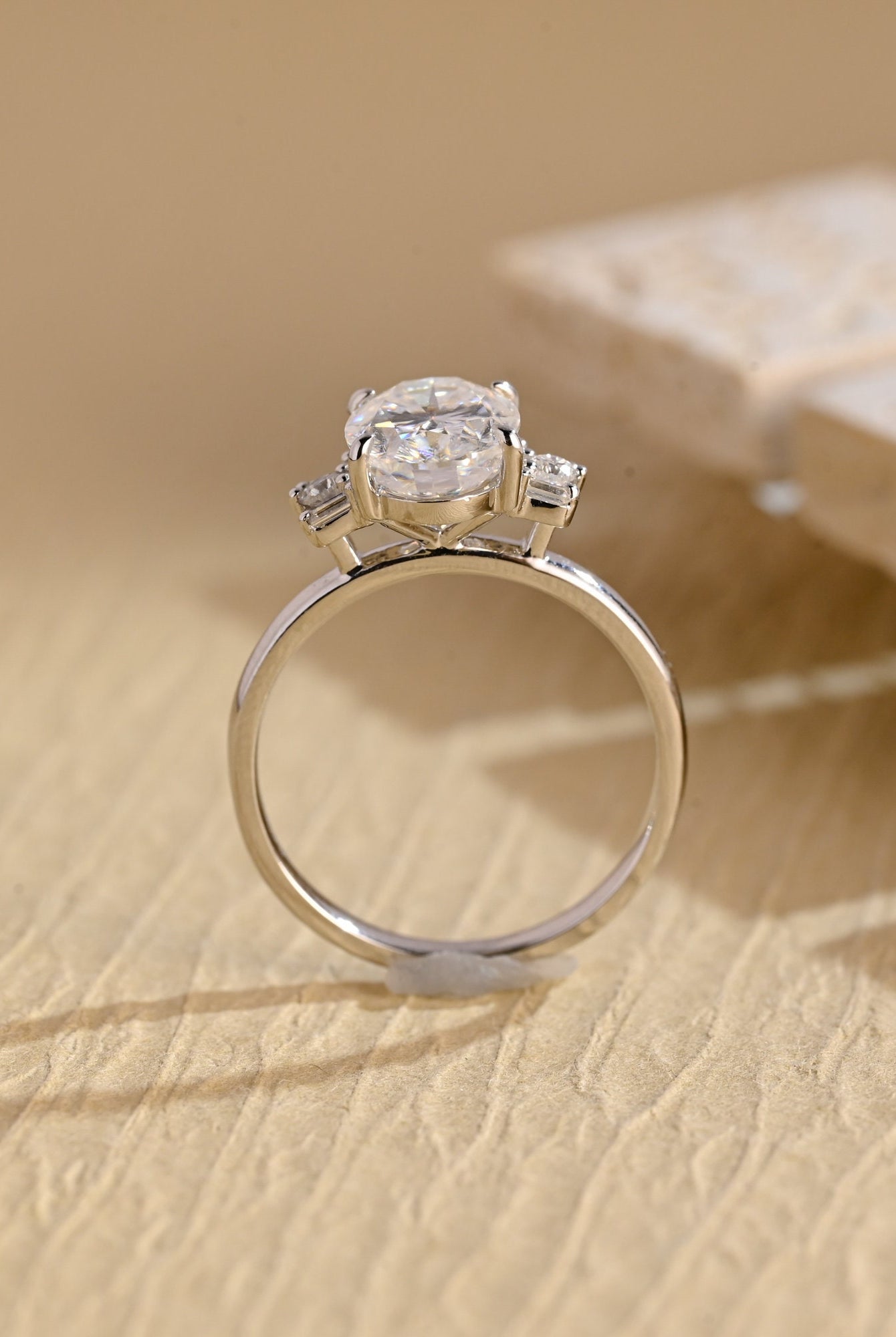 Luxury Oval Diamond Engagement Ring