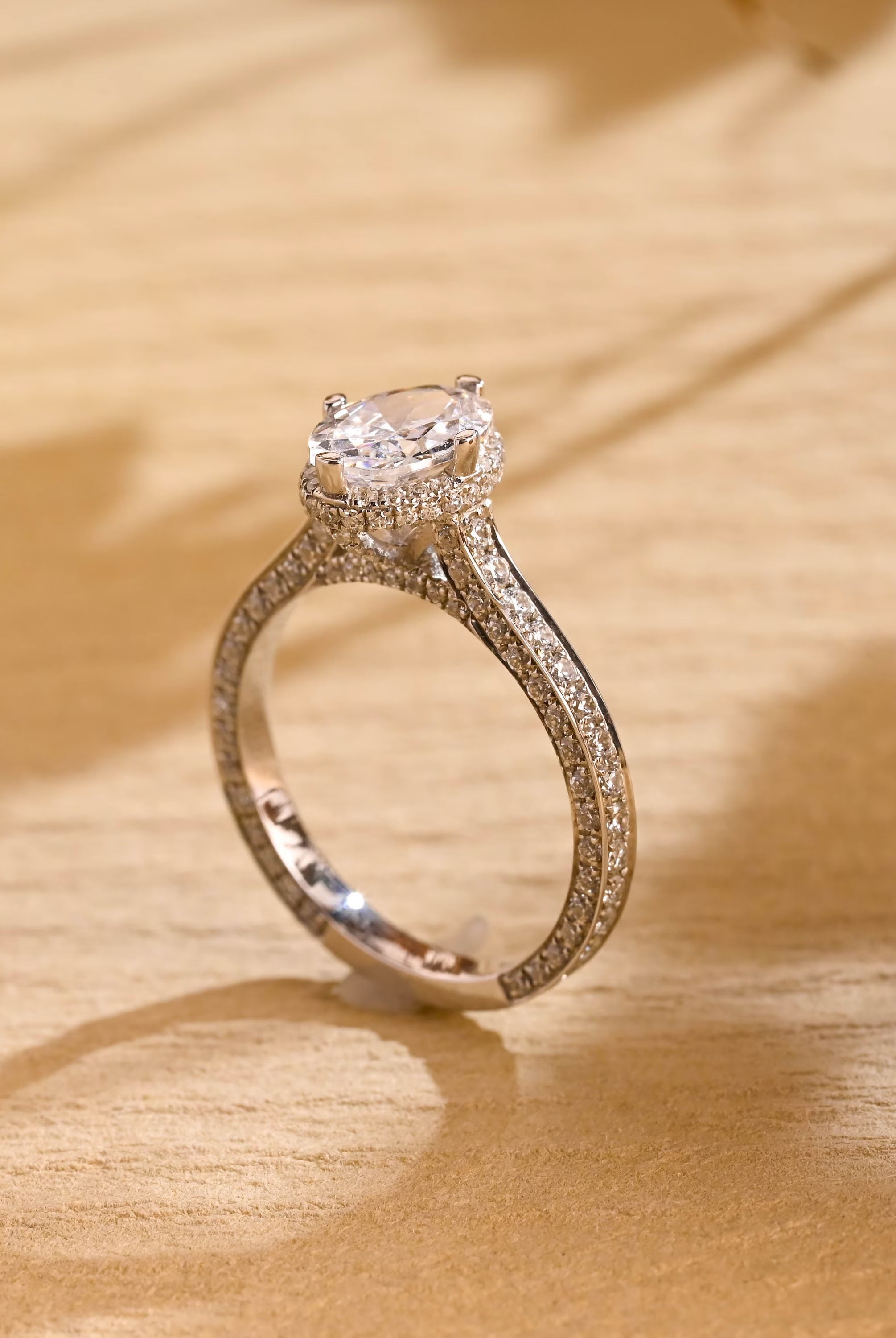 Unique Halo Engagement Ring