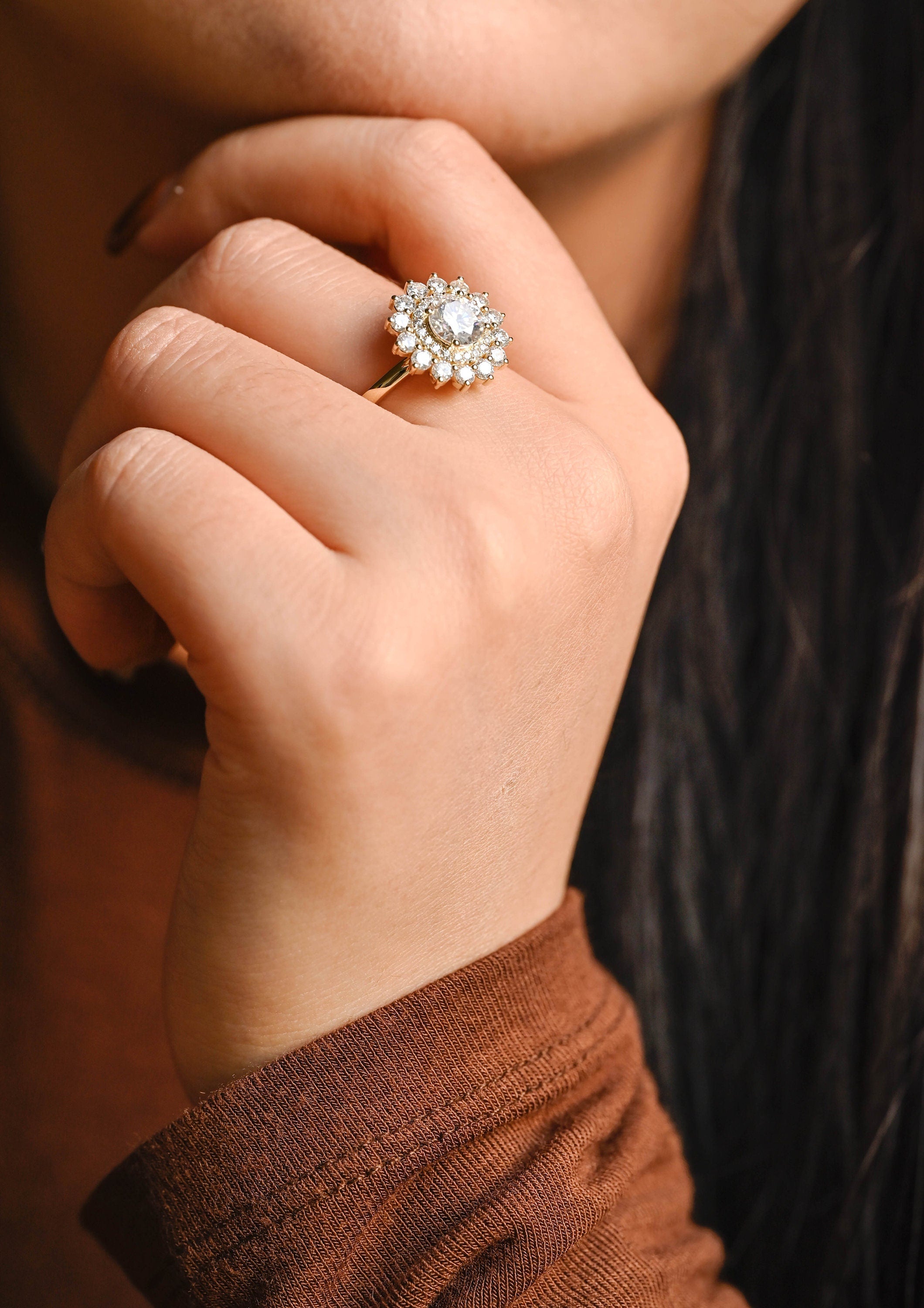 Ethical Diamond Alternative Ring
