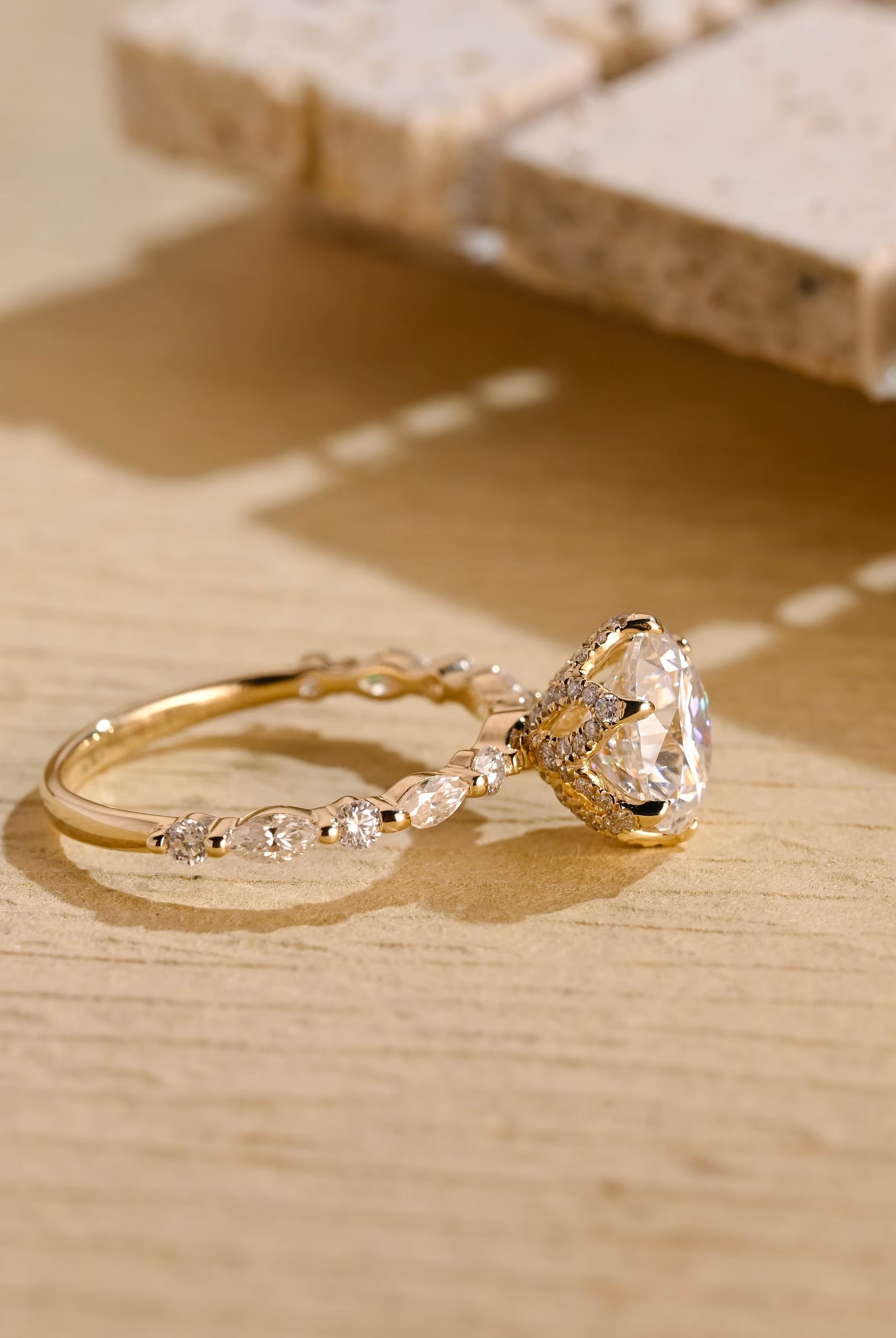 Buy Round Pavé Engagement Ring