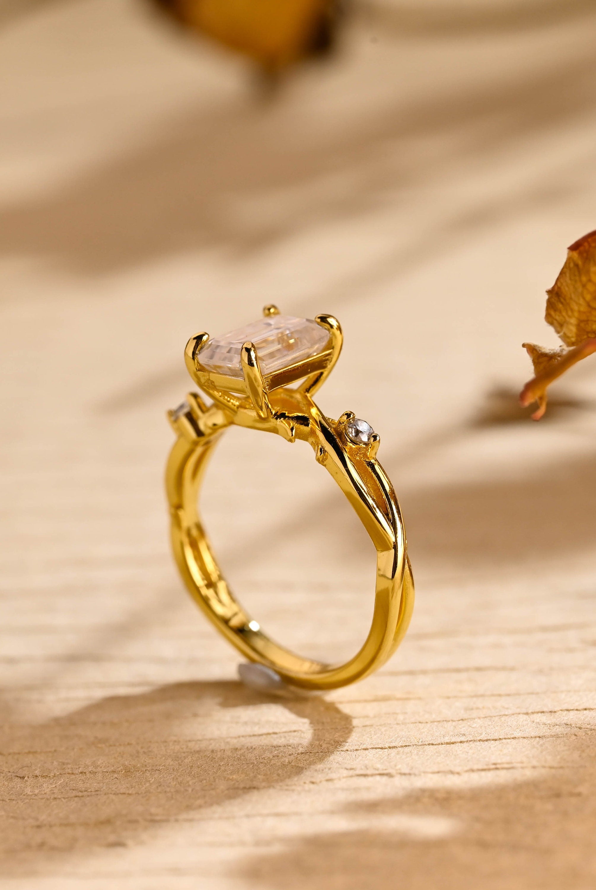 Vintage Inspired Moissanite Ring