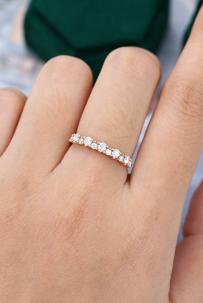 round-moissanite-half-eternity-wedding-band