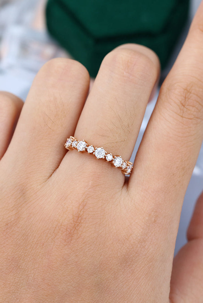round-moissanite-half-eternity-wedding-band