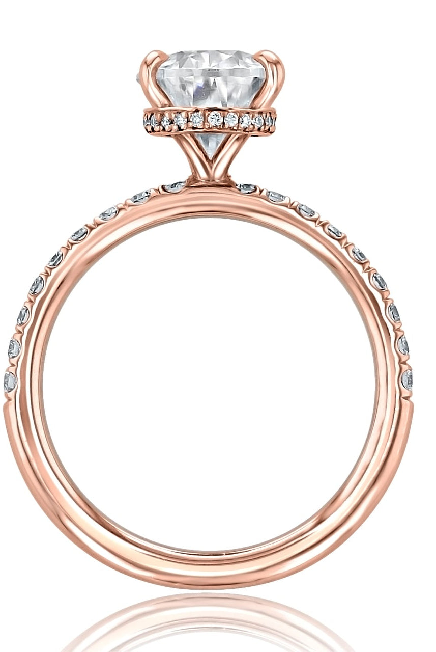 Moissanite Engagement Ring for Her