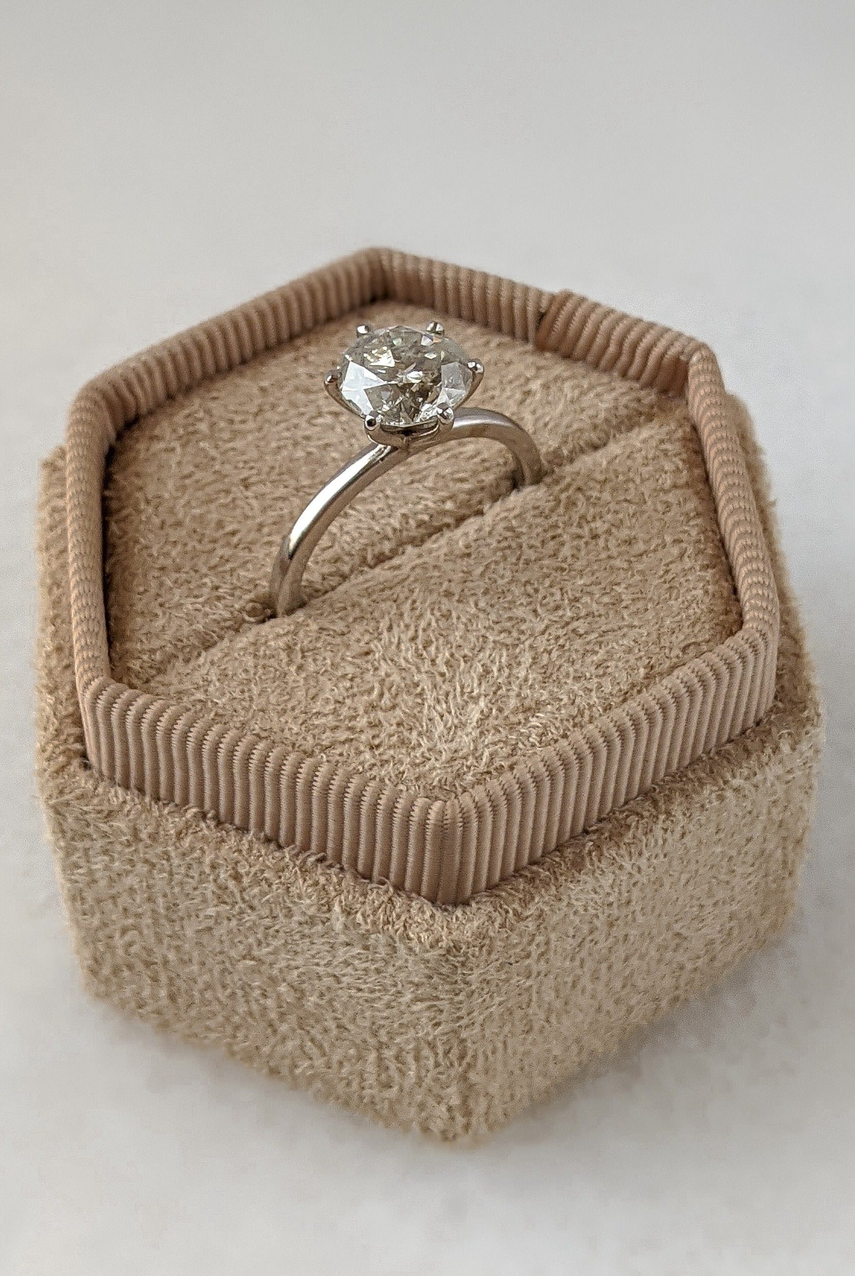 Moissanite Diamond Engagement Ring