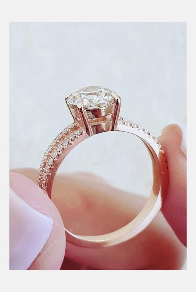 Round Cut Split Shank Ring