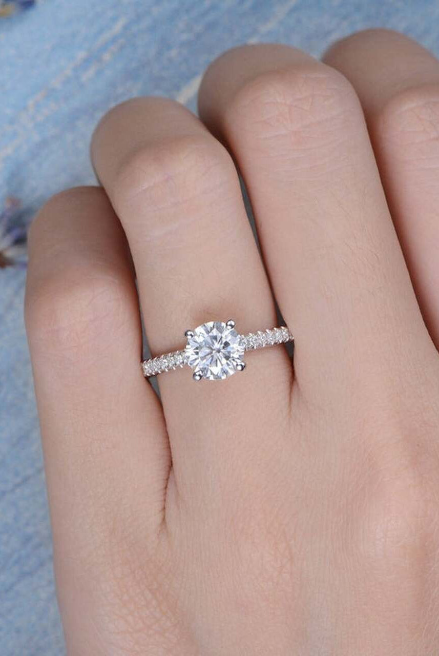 Moissanite Diamond Ring