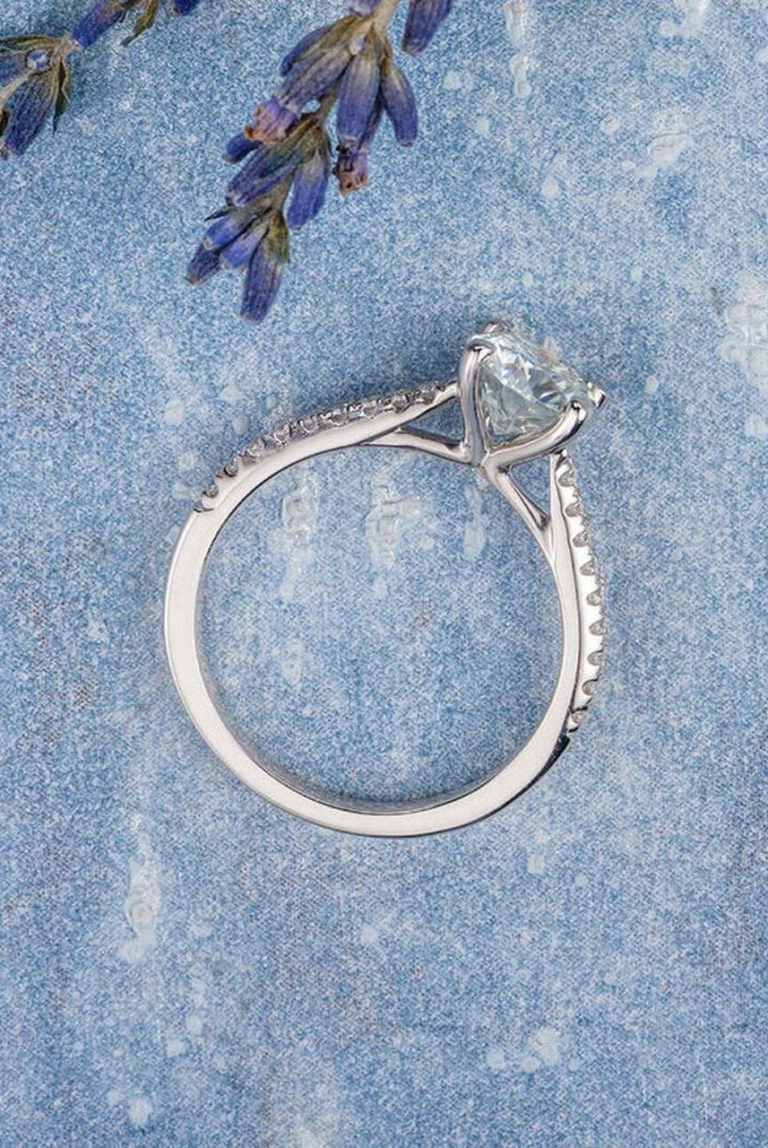 Moissanite Engagement Ring for Her