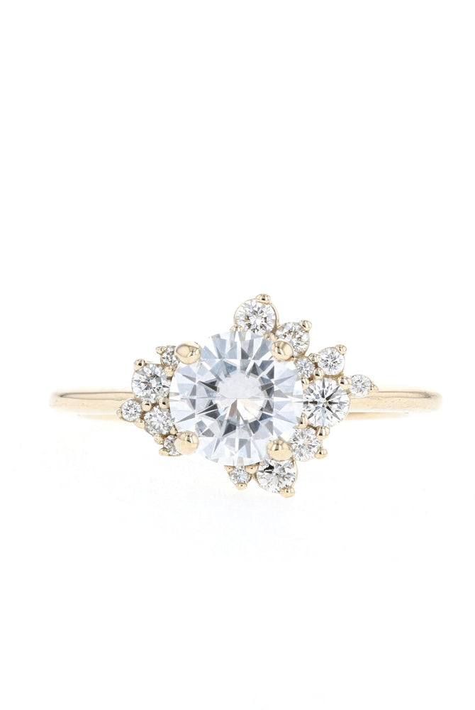 Round Center Stone Ring
