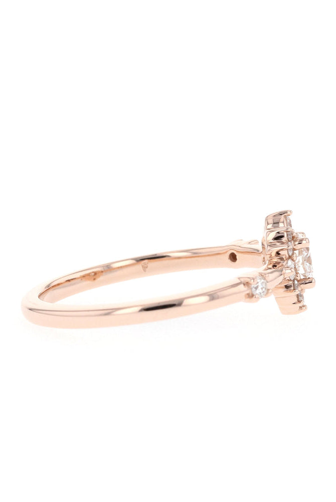 Handcrafted Halo Ring