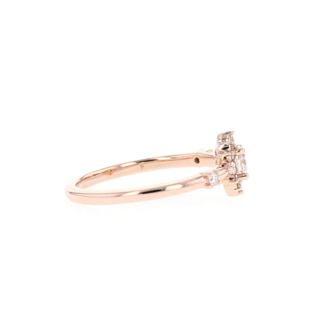 Handcrafted Halo Ring