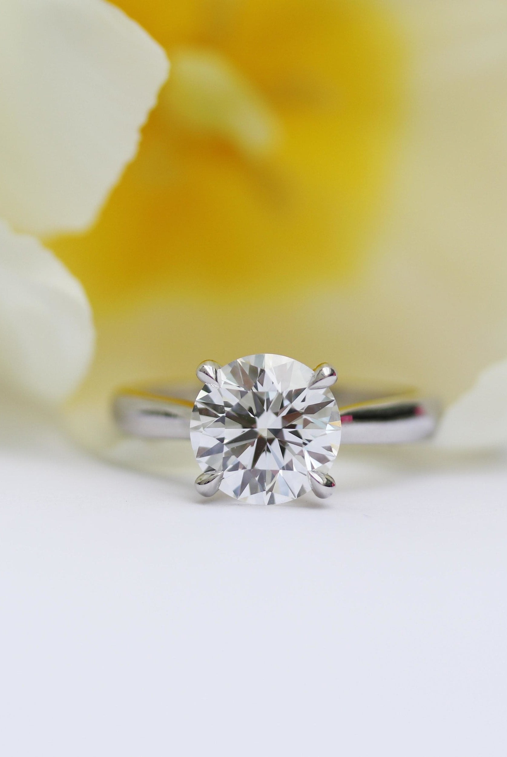 Moissanite Proposal Ring