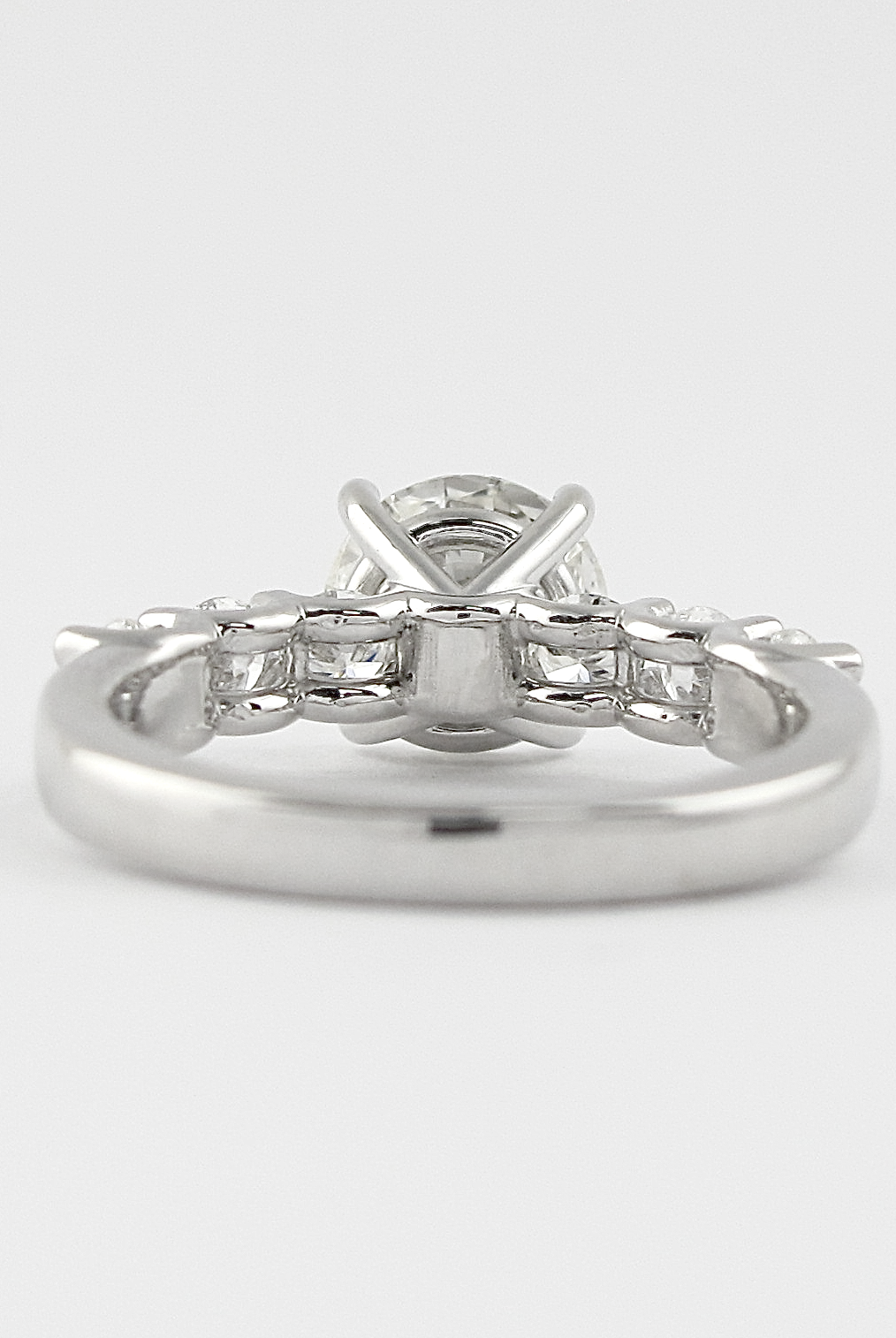 Round Moissanite Engagement Ring