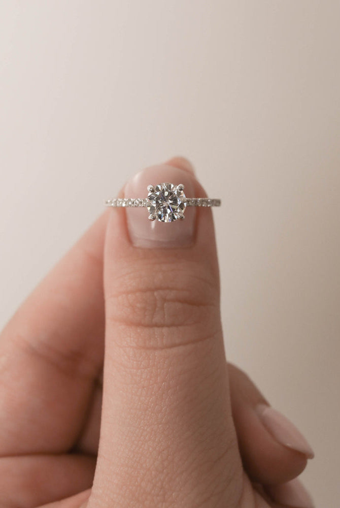 1.30 Carat Moissanite Engagement Ring