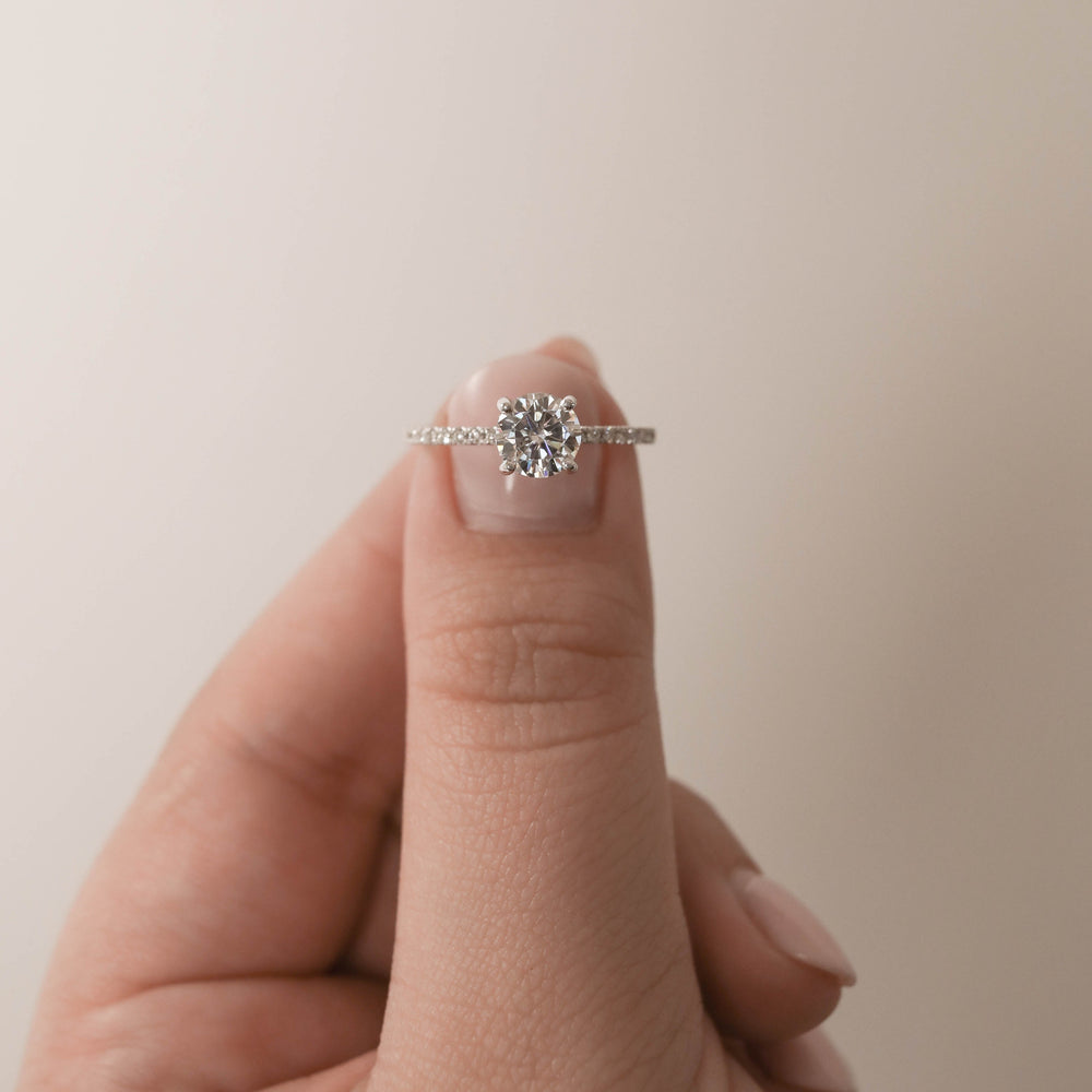 1.30 Carat Moissanite Engagement Ring