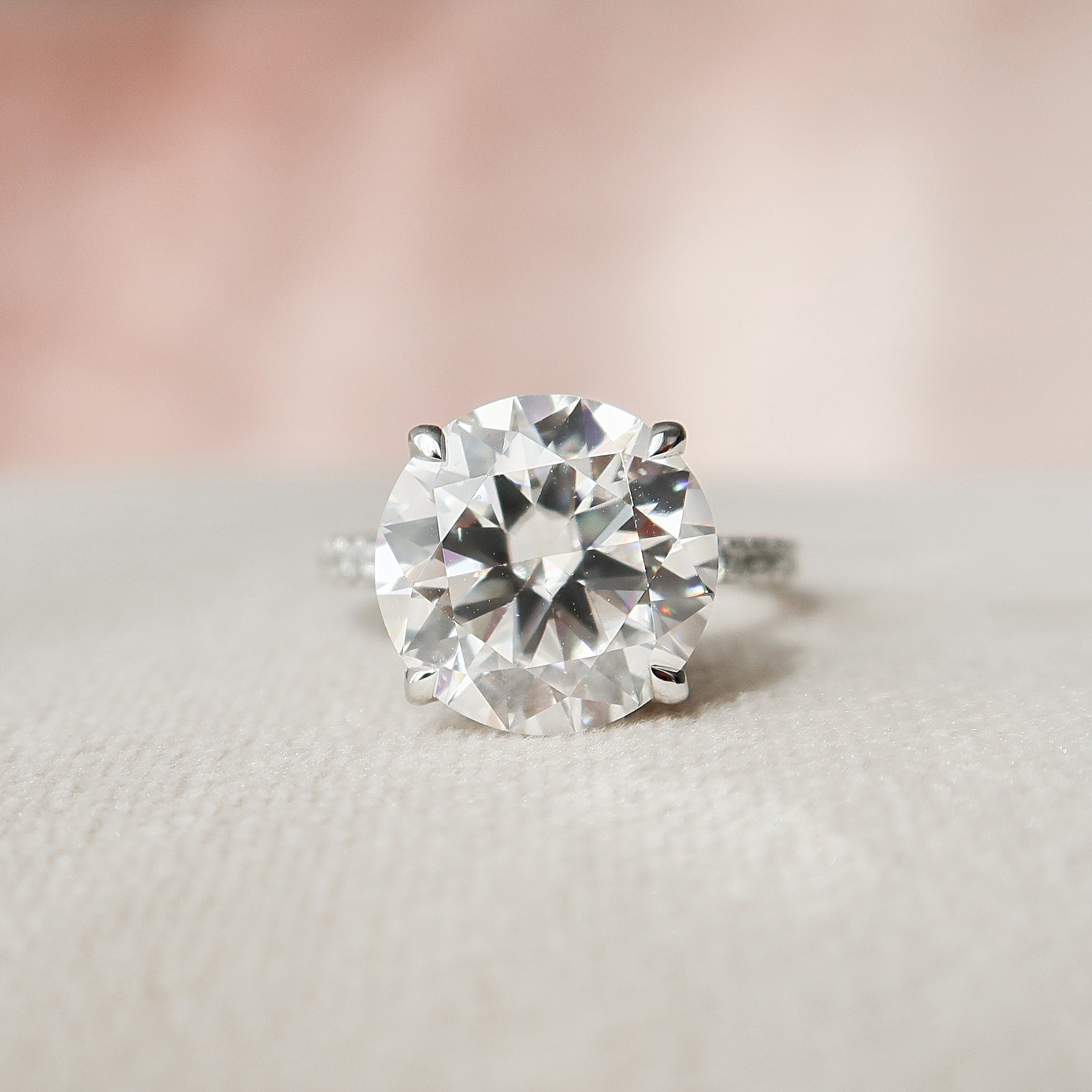 Round Engagement Ring for Women