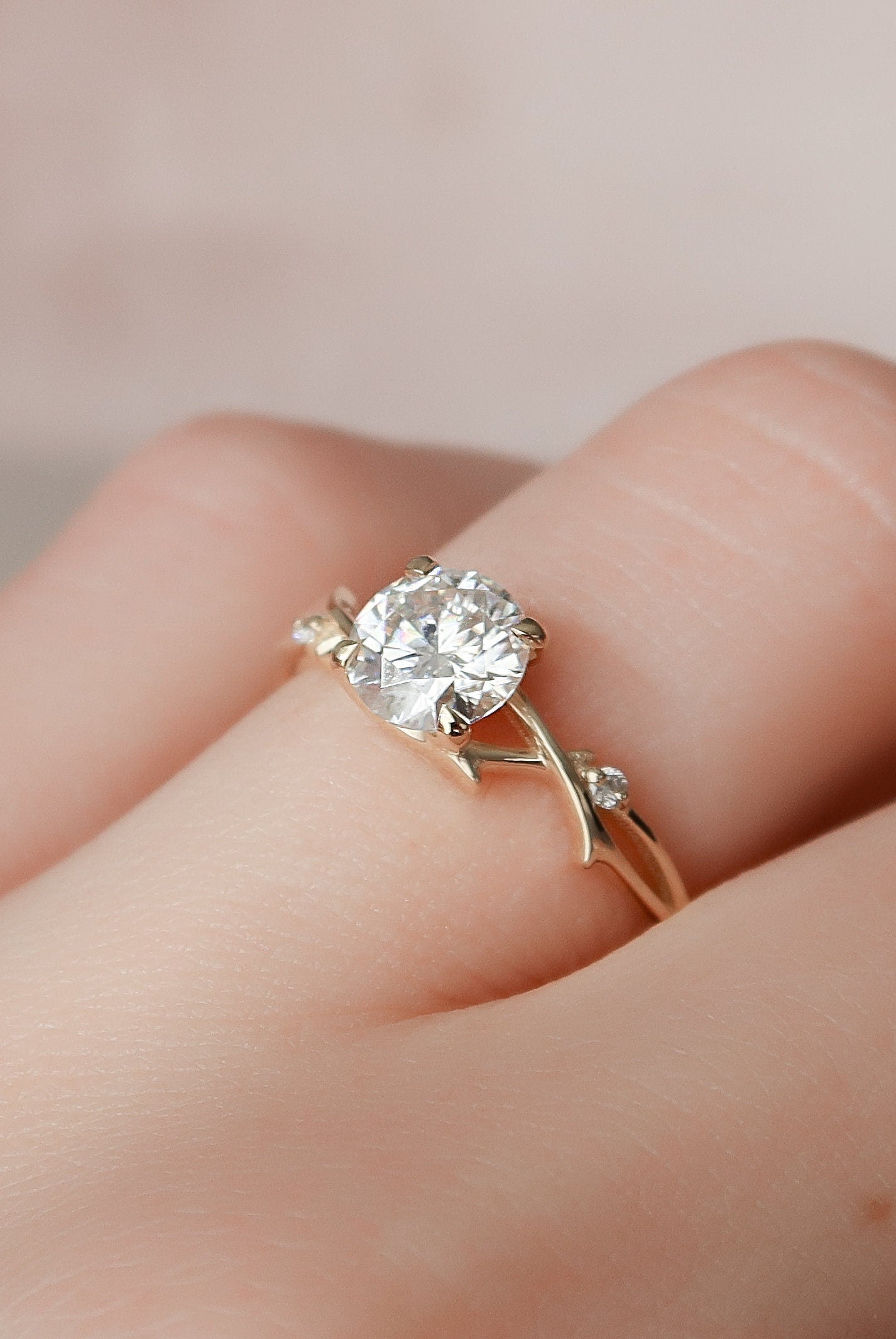 Floral Engagement Ring
