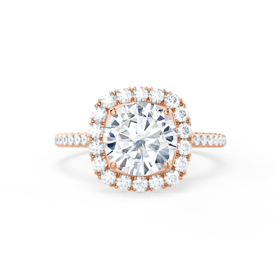 Round Halo Ring for Women