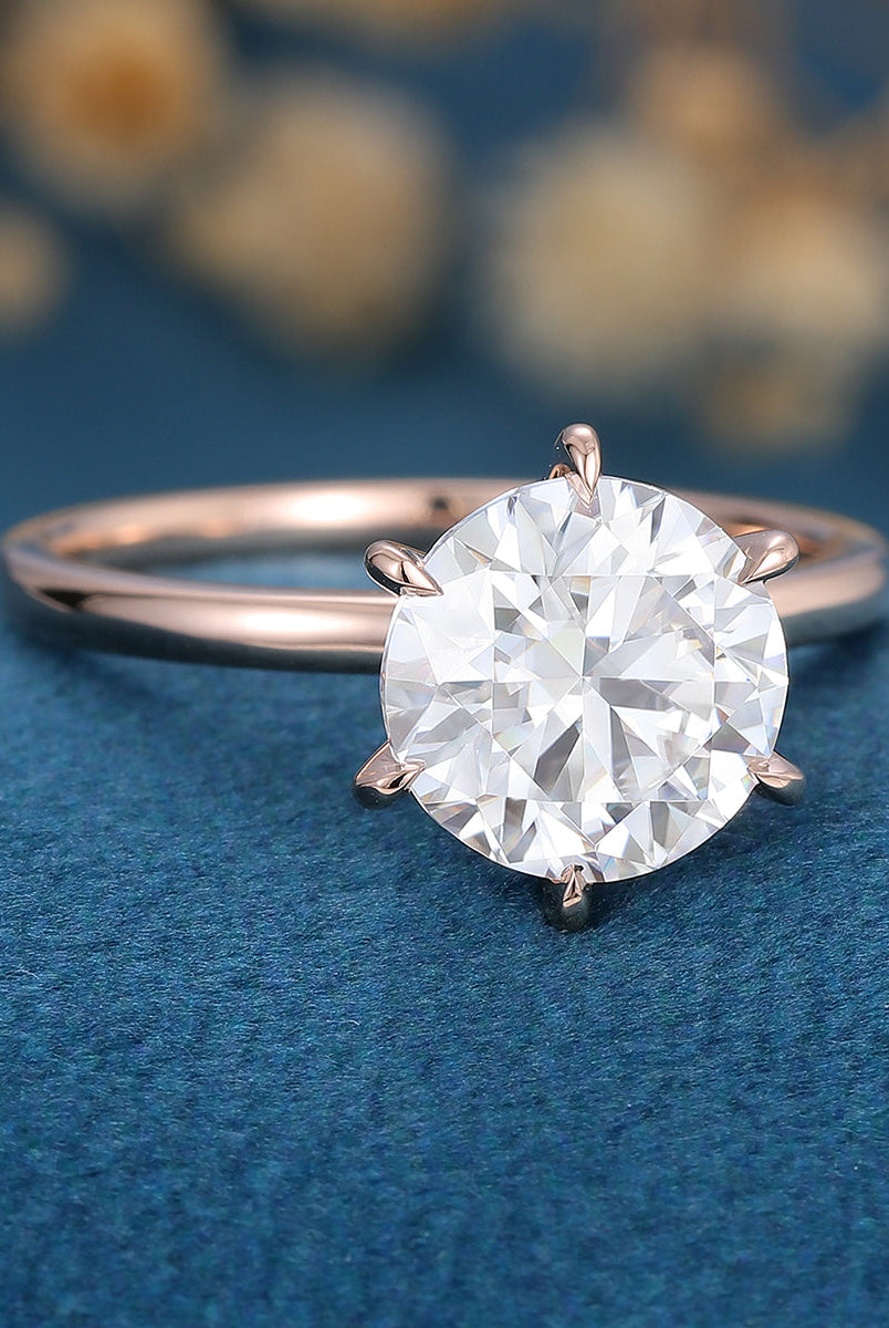 round-shaped-moissanite-solitaire-engagement-ring