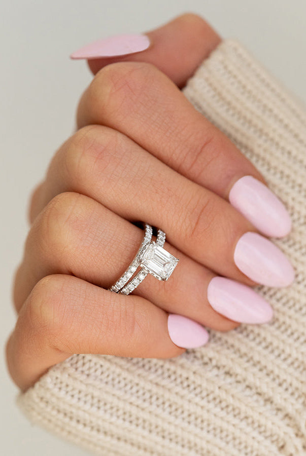 Custom Moissanite Engagement Ring