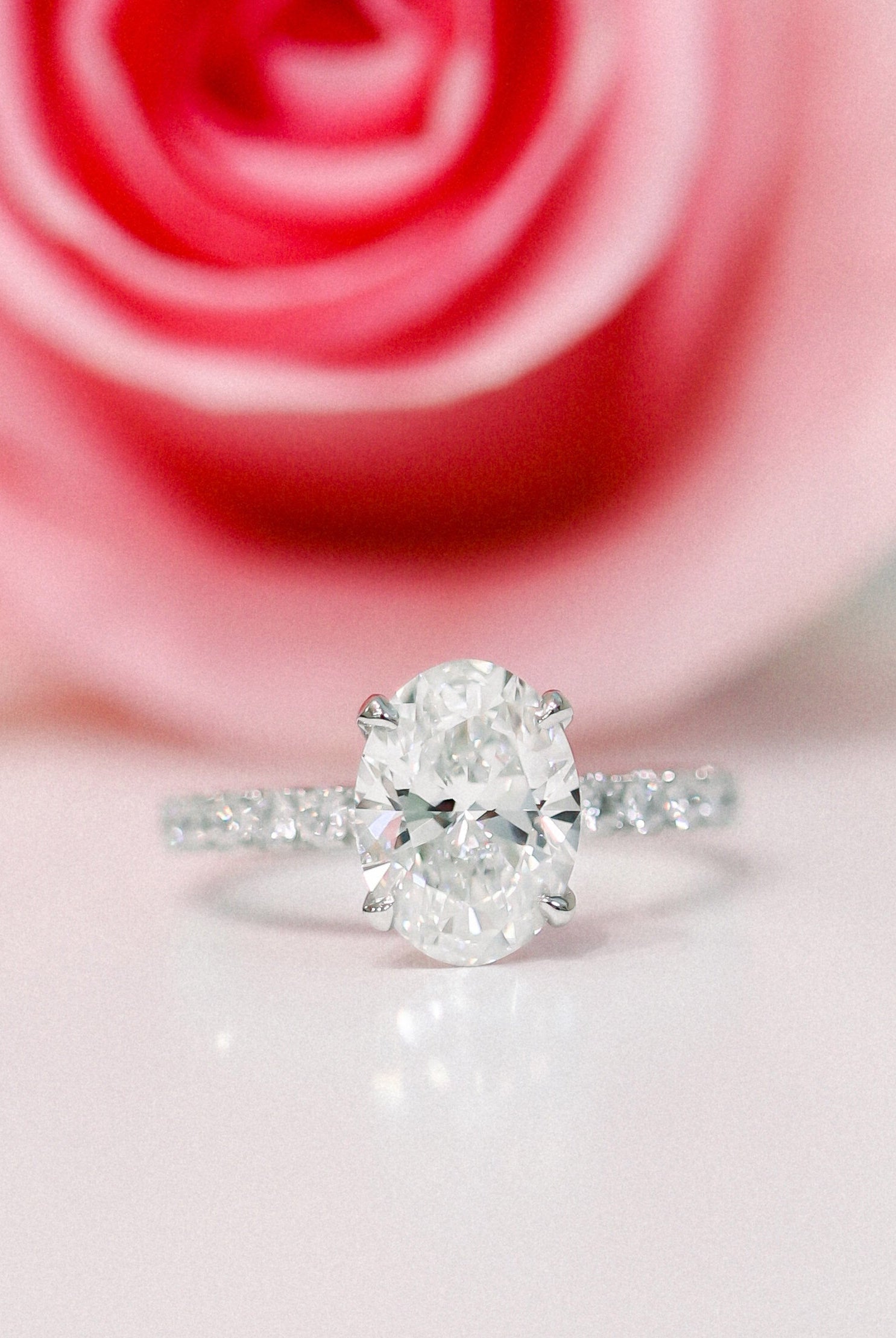 Classic Pave Moissanite Ring