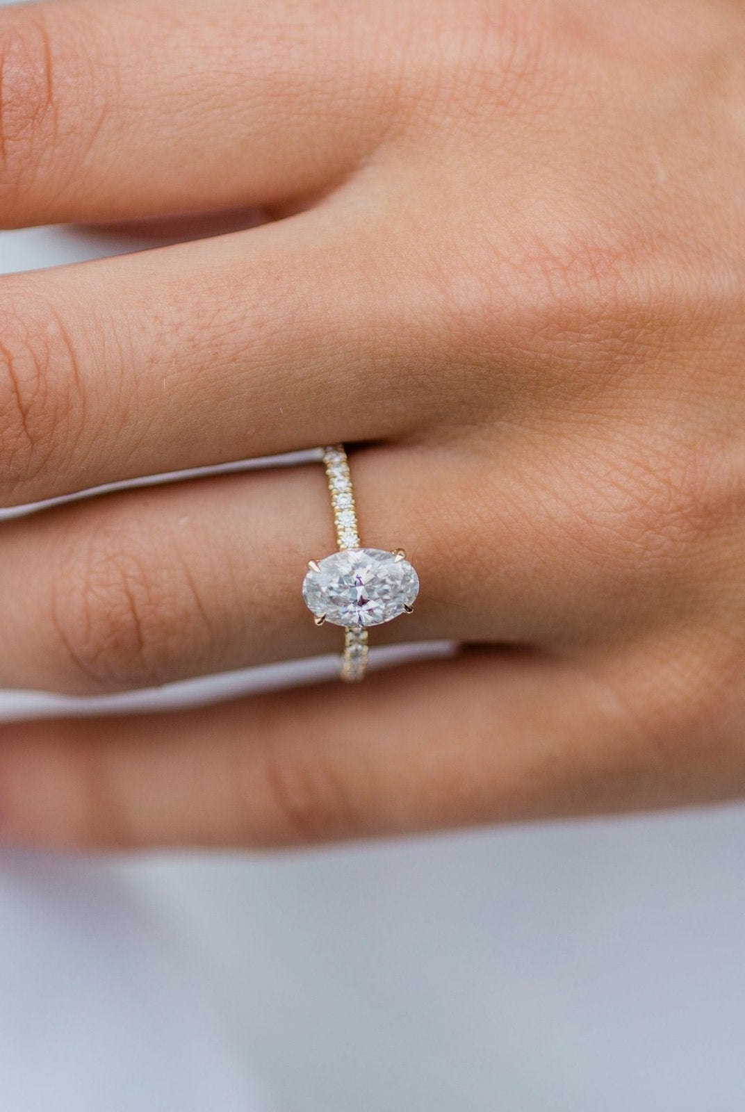 Hidden Halo Moissanite Ring