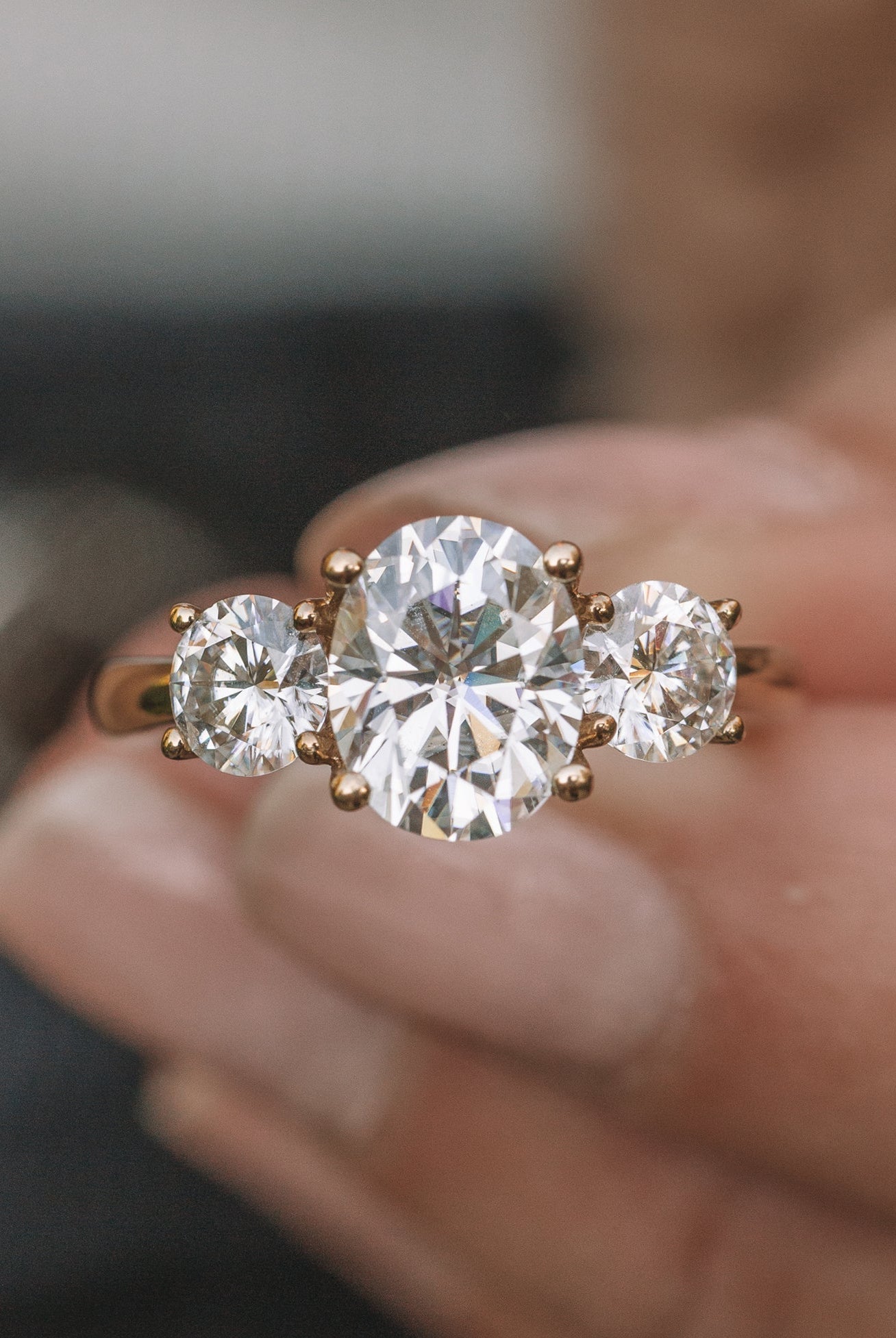 Oval Cut Moissanite Ring