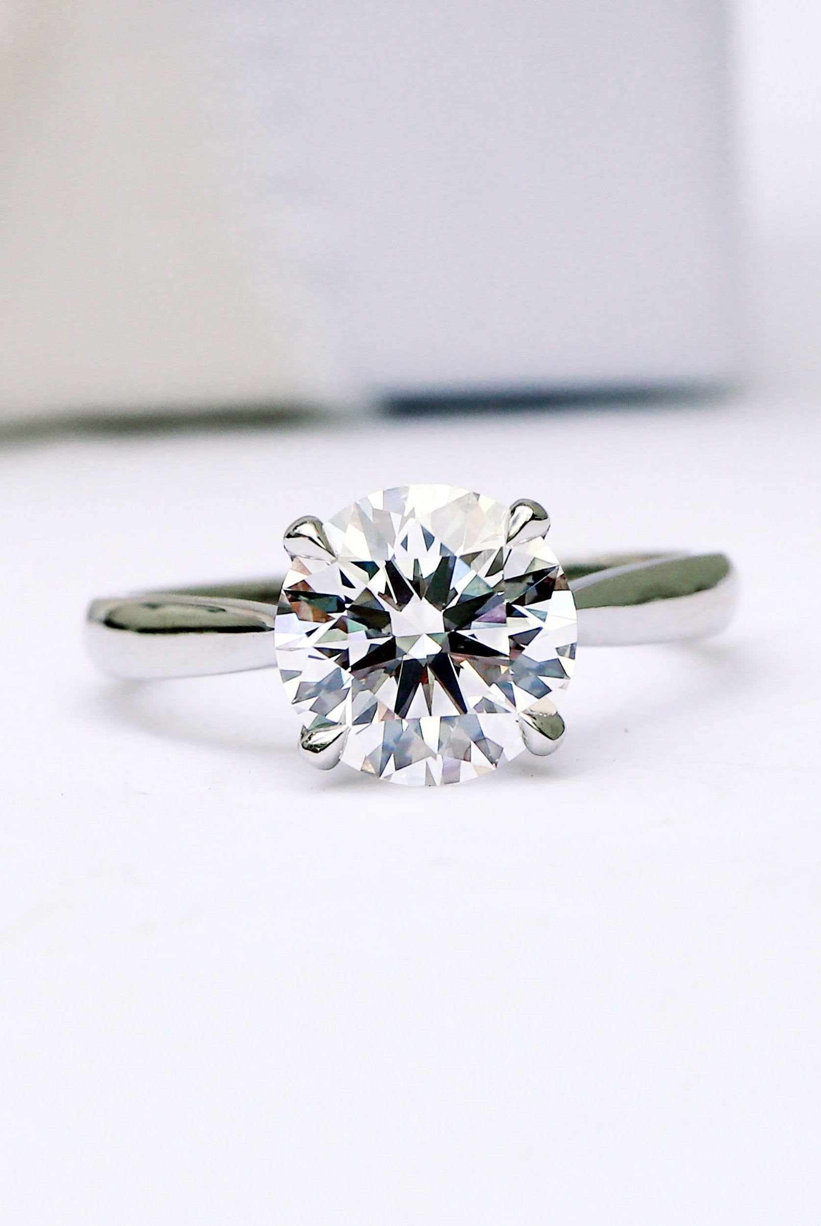 Cathedral Solitaire Engagement Ring
