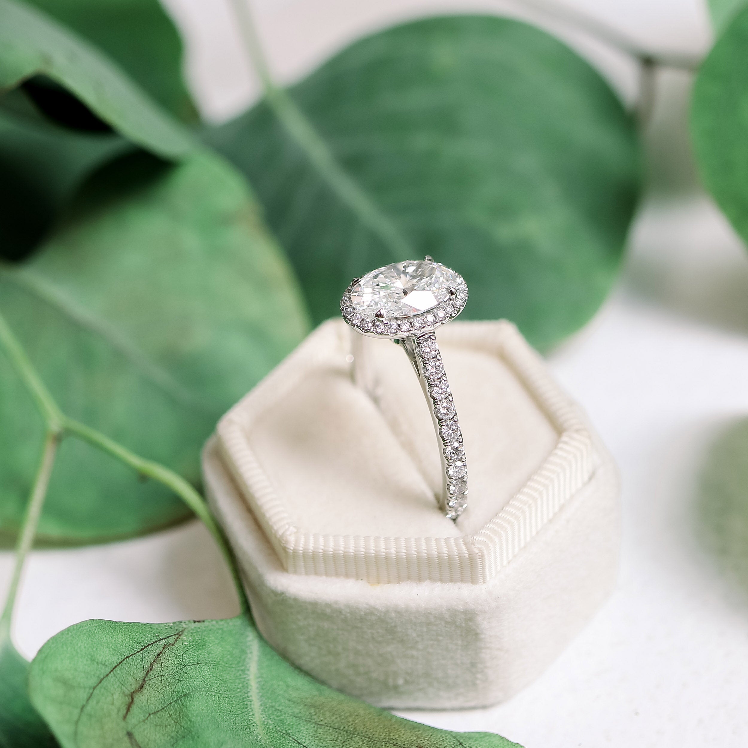 Halo Engagement Ring