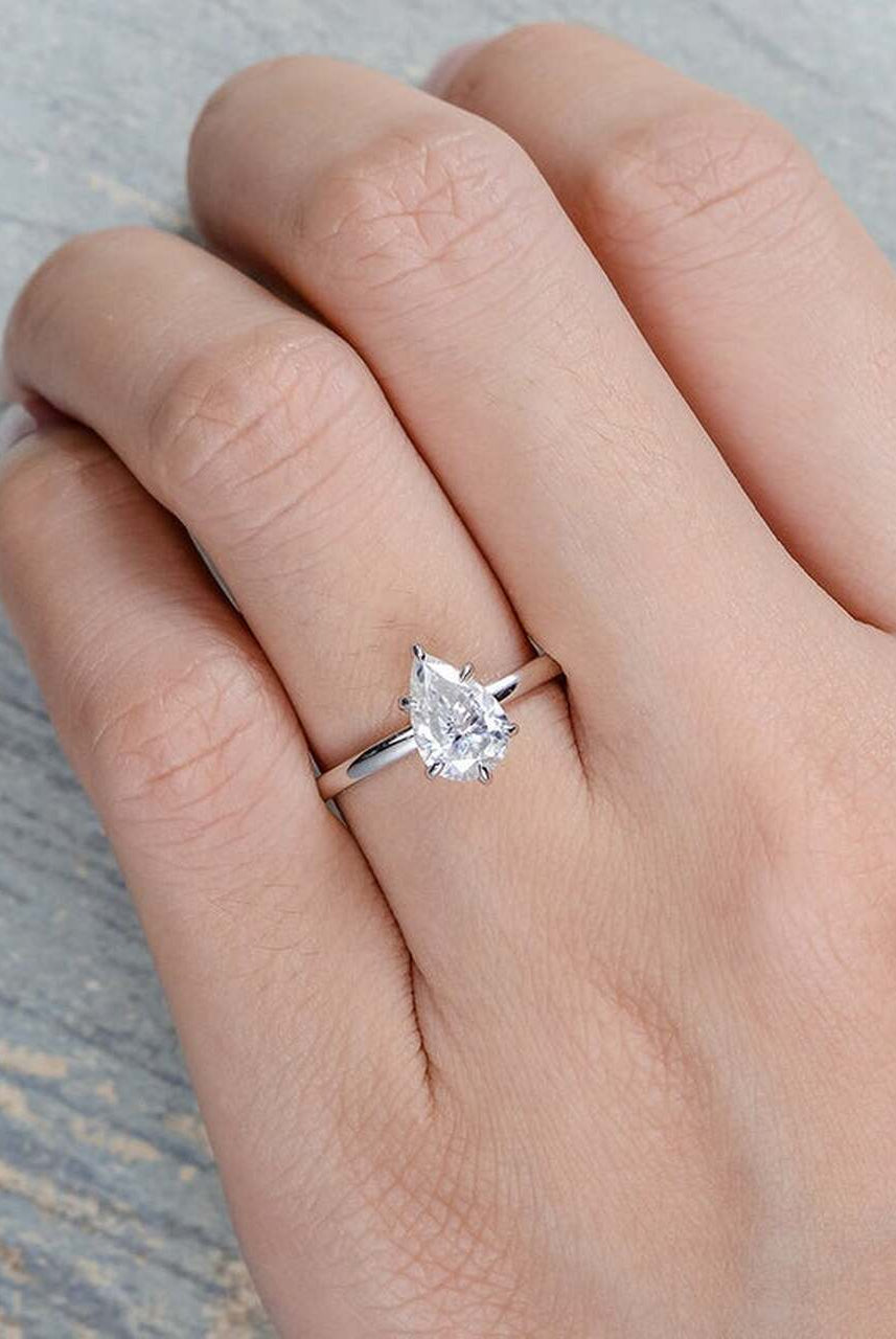 Pear Shaped Engagement Ring