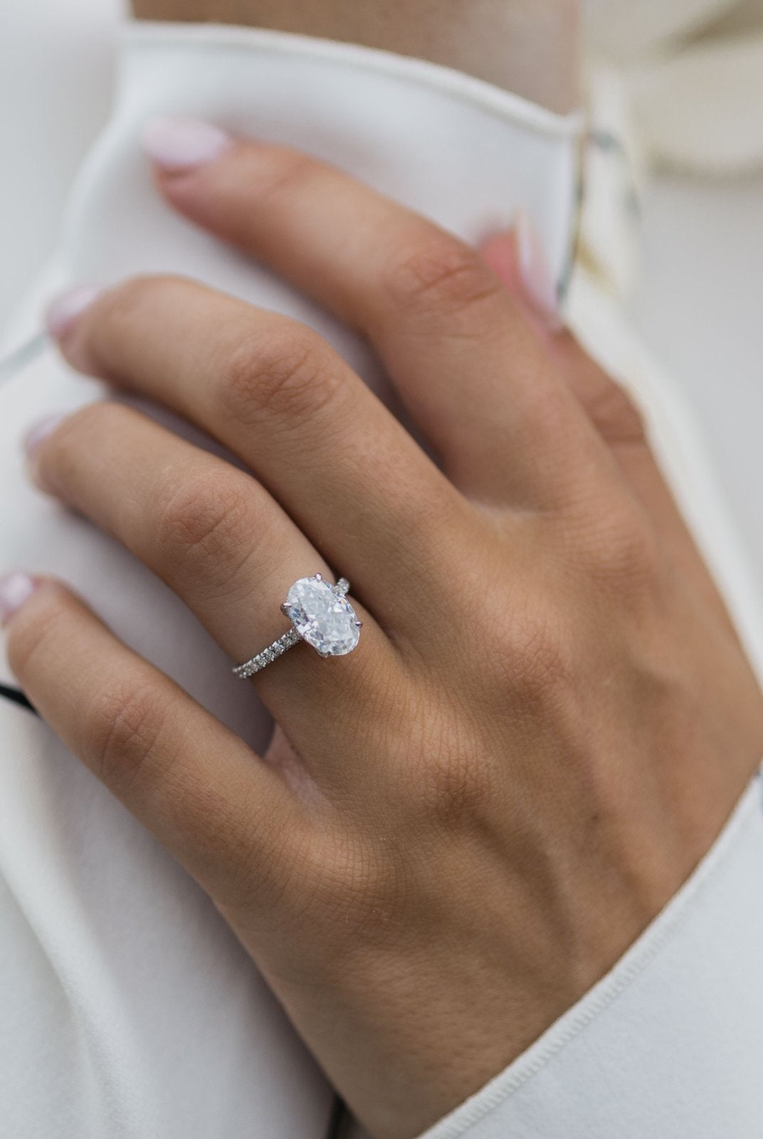 Four Prong Moissanite Ring