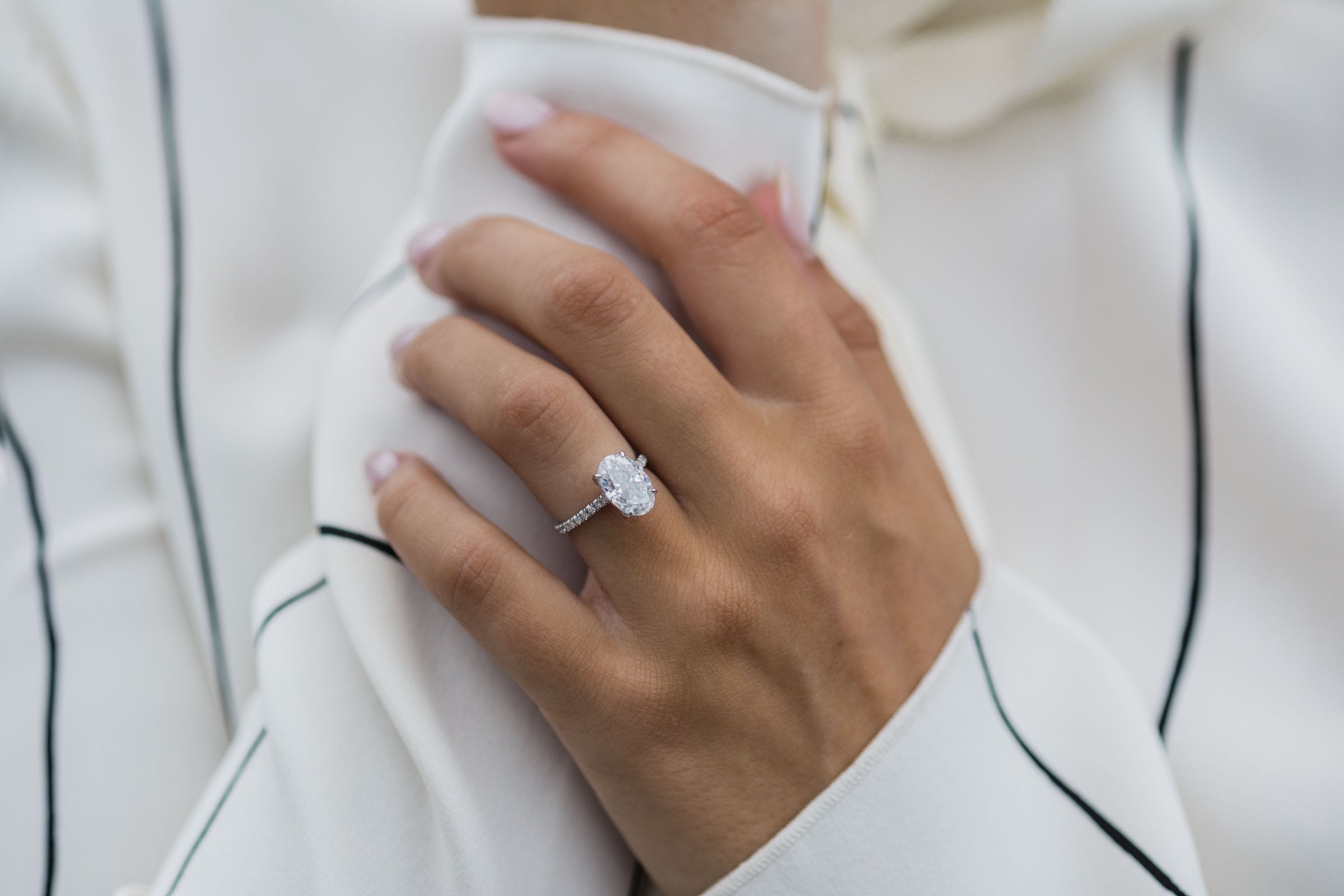 Four Prong Moissanite Ring