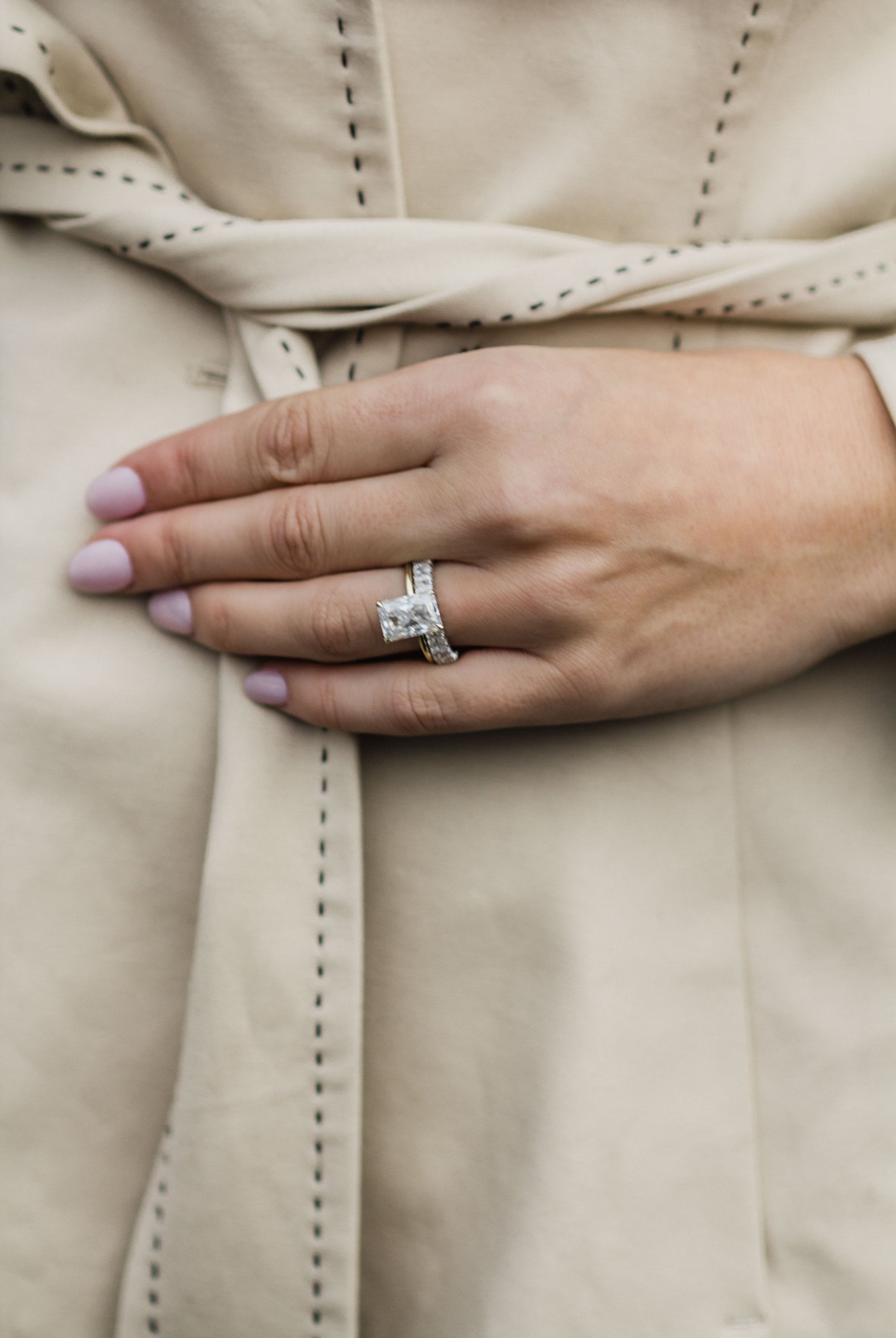Radiant Moissanite Ring for Women