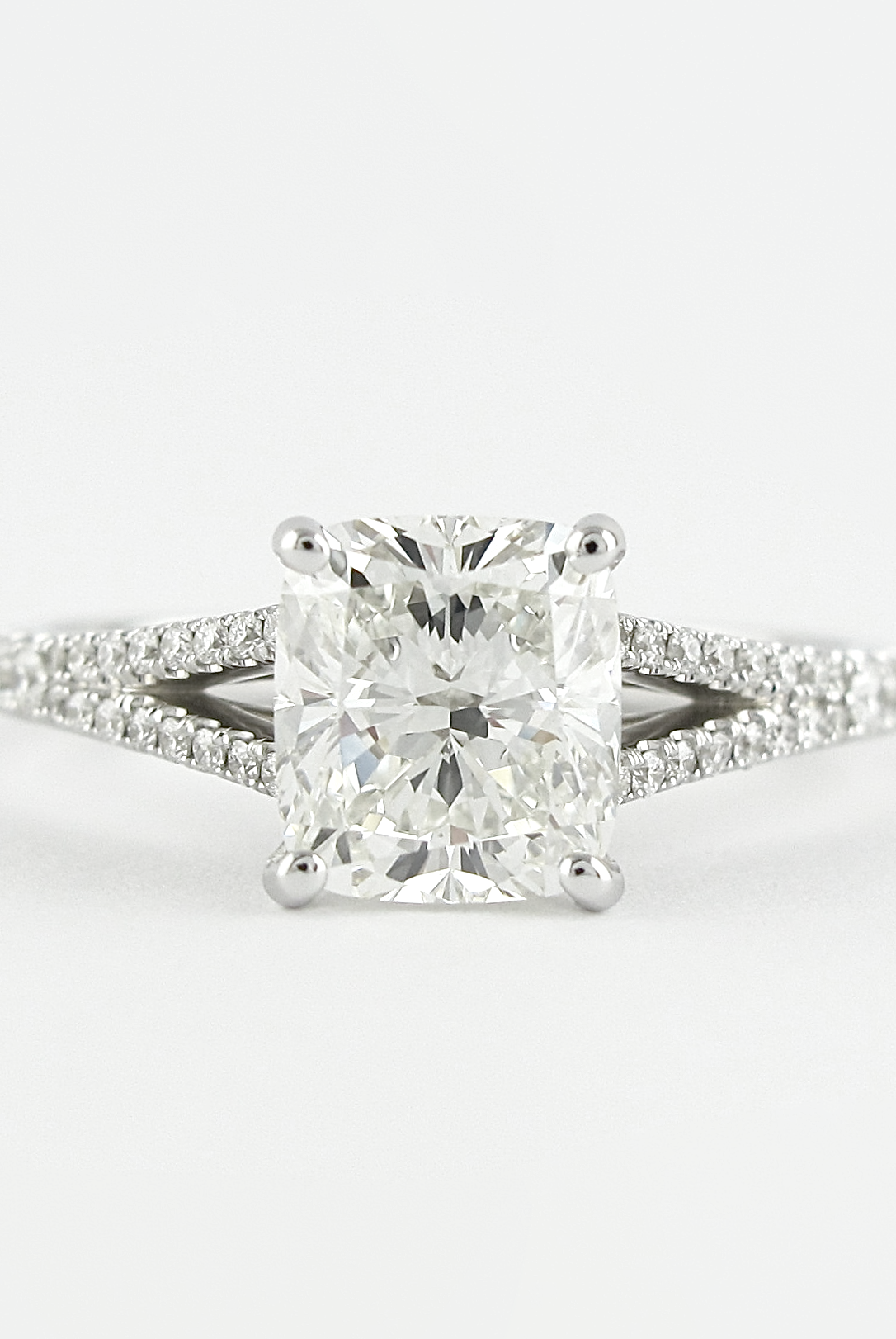 Hidden Halo Moissanite Ring