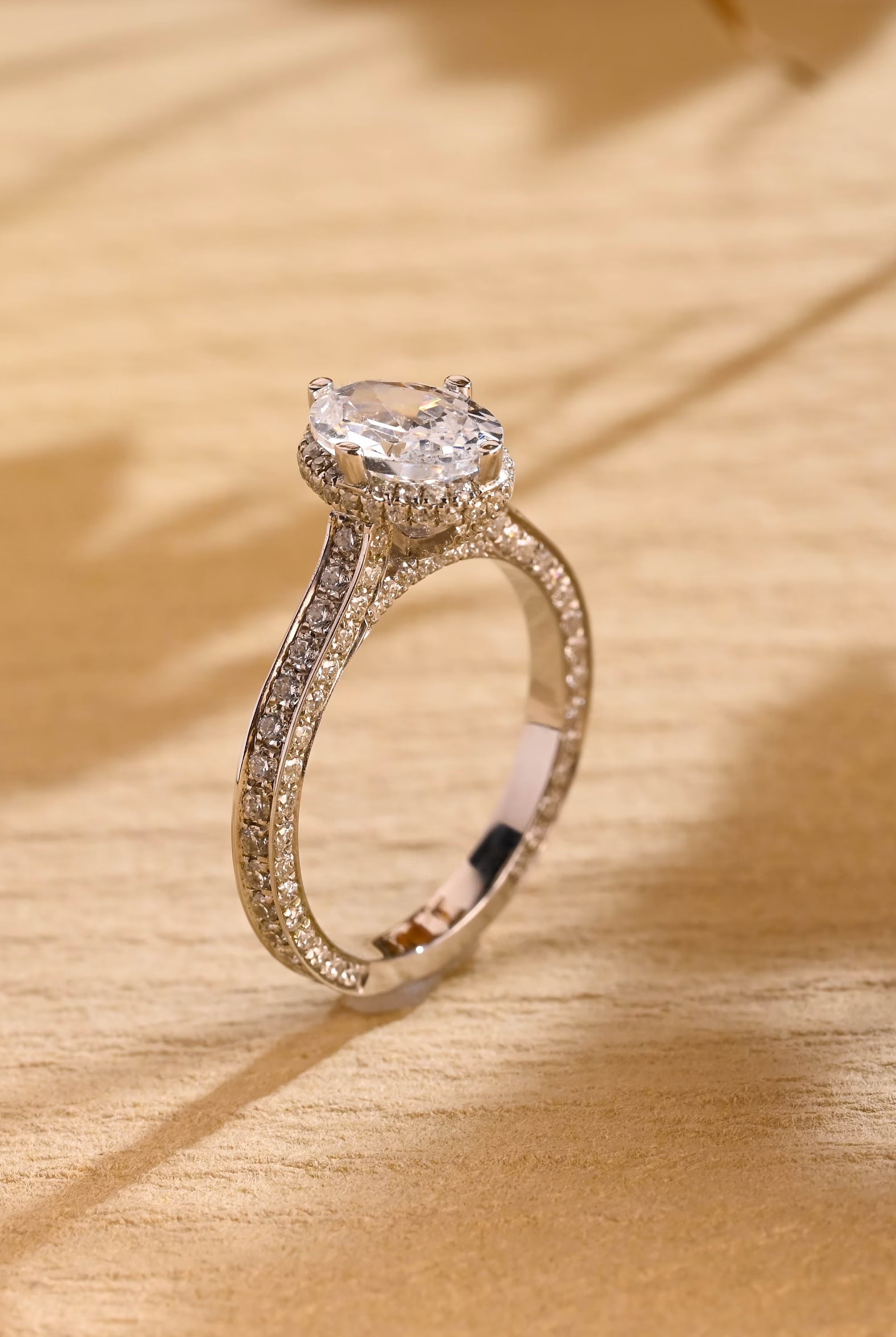 Best Oval Halo Moissanite Ring