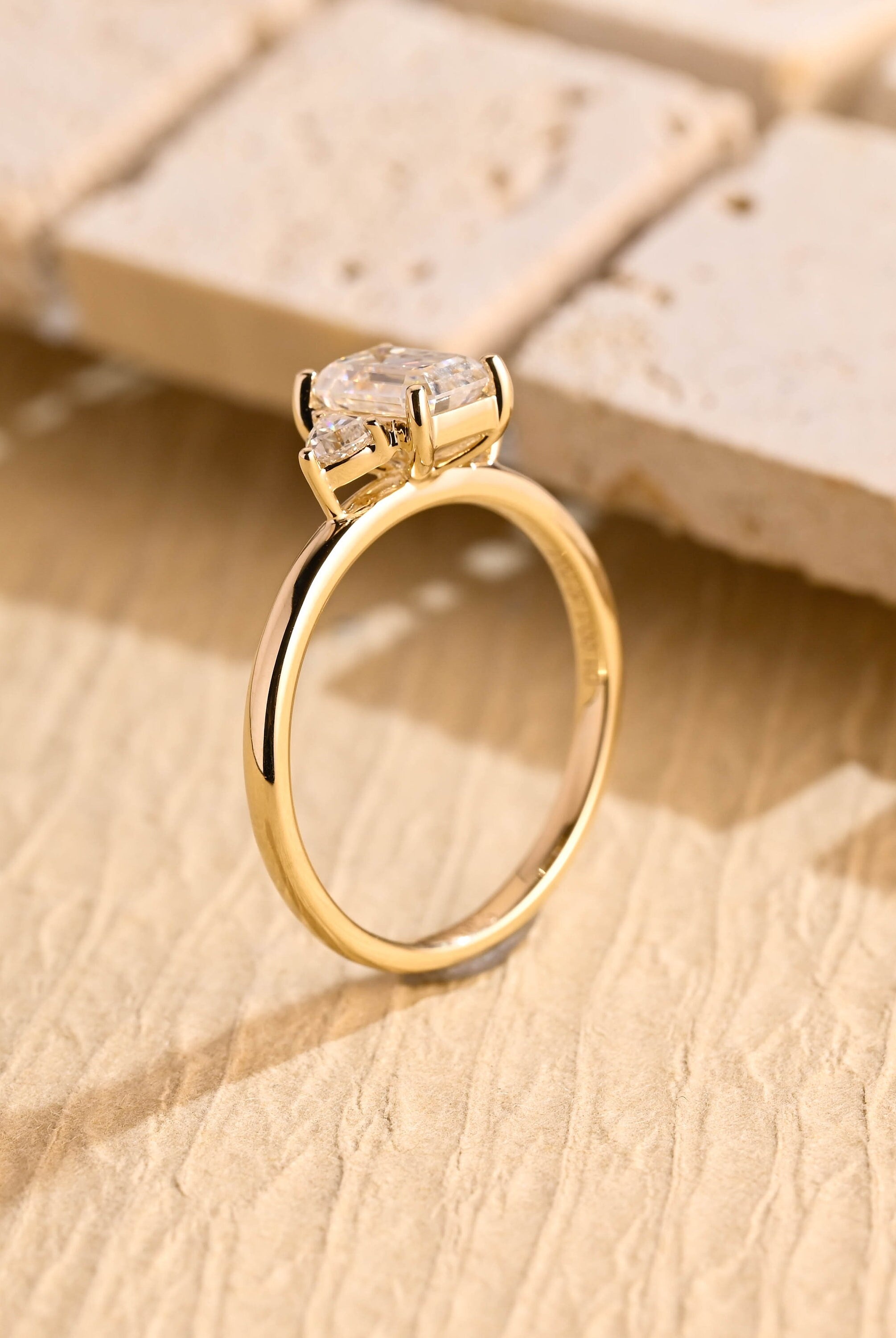 Best Emerald Cut Moissanite Ring USA