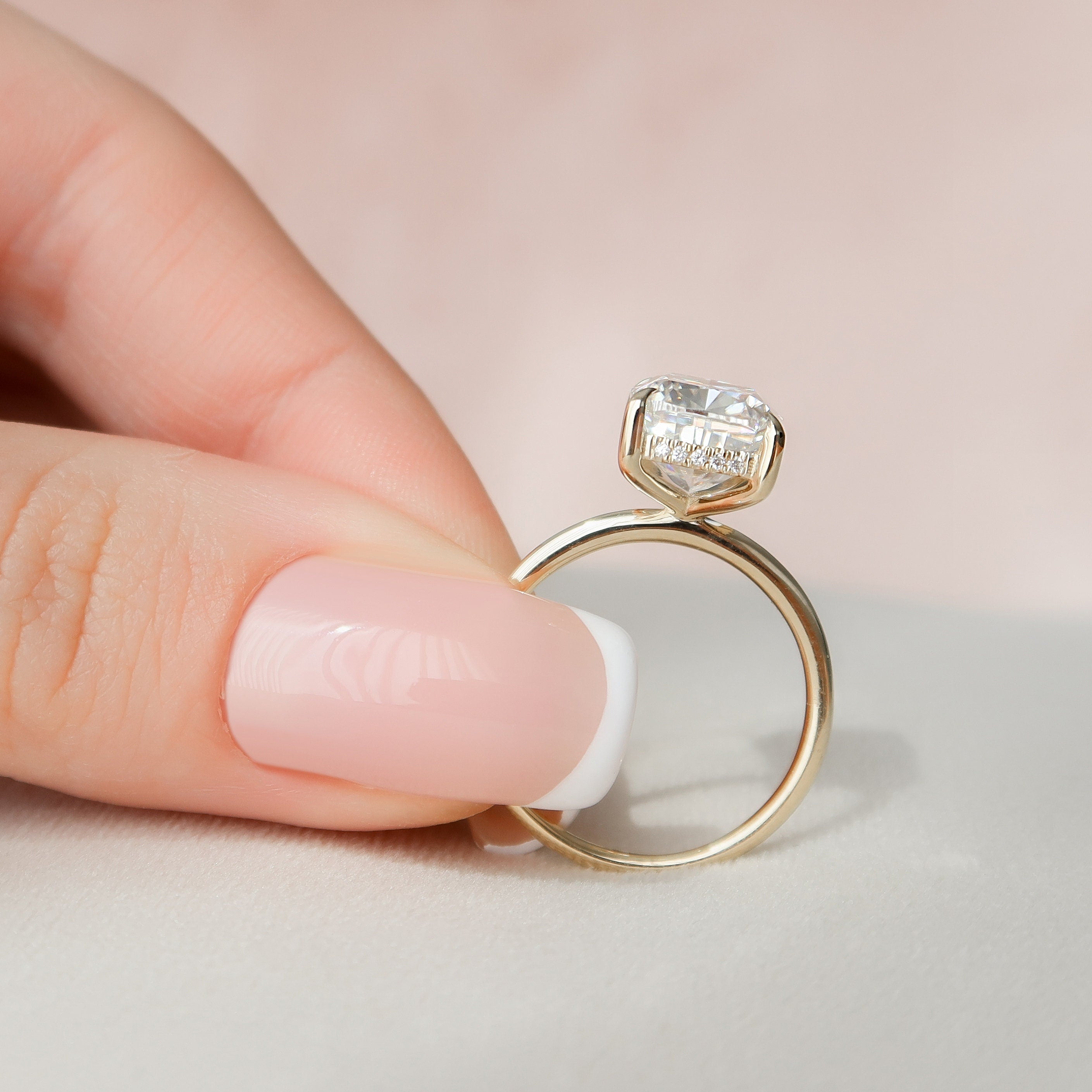 Solitaire Moissanite Ring