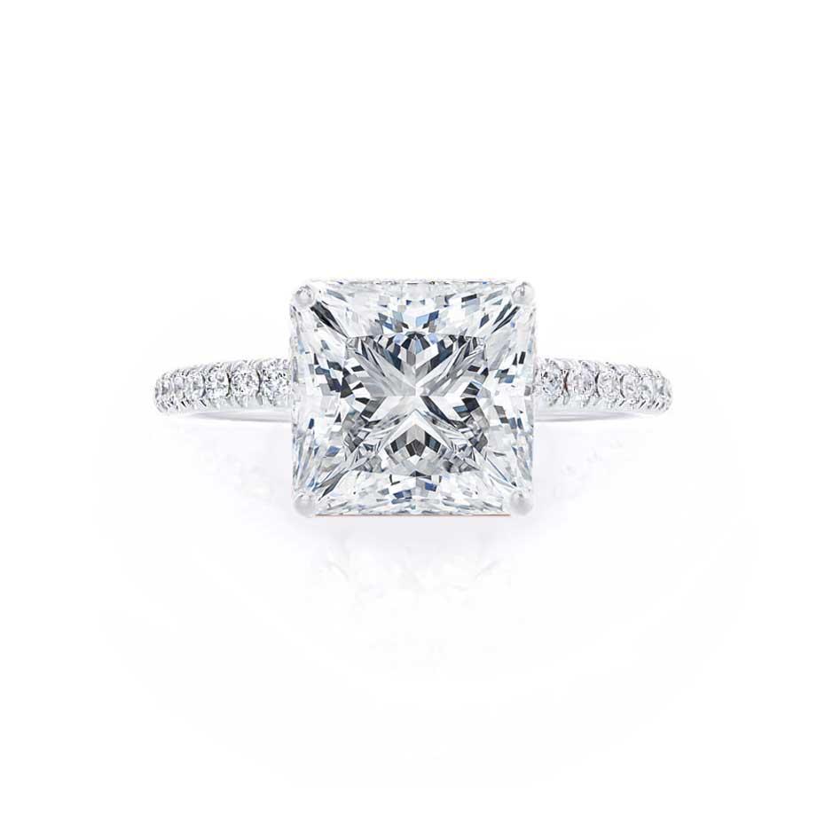 Square Cut Moissanite Ring