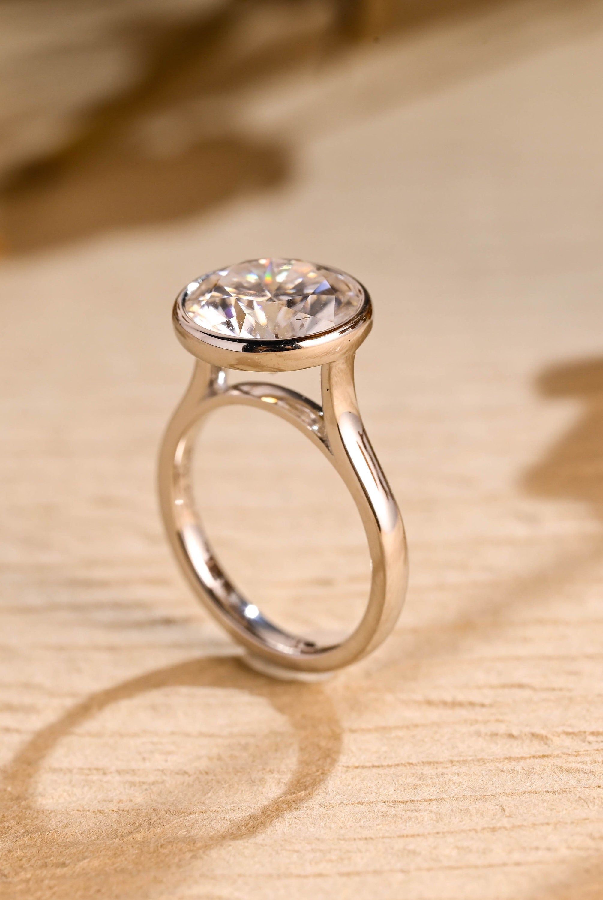 Premium Solitaire Moissanite Ring
