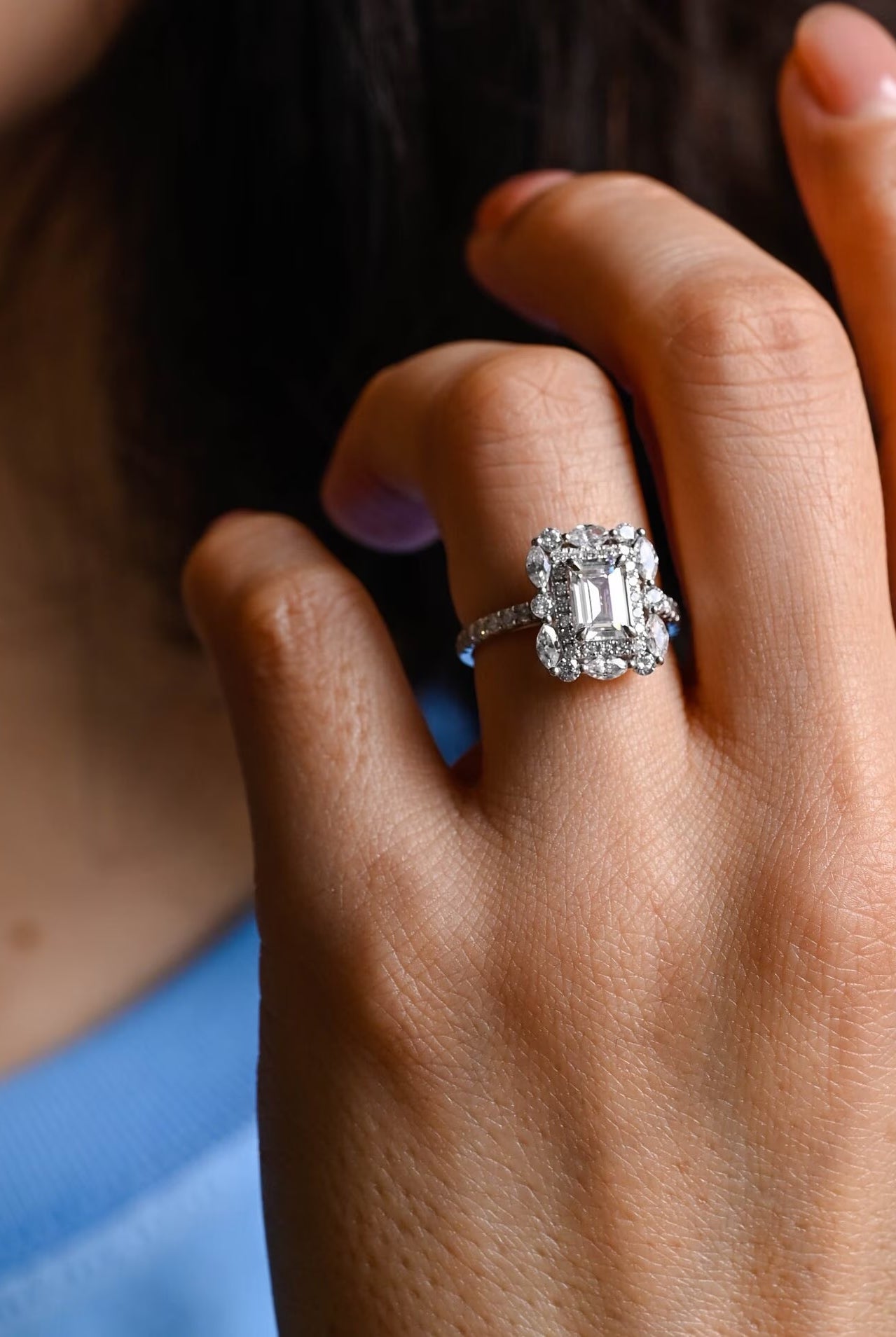 Affordable Moissanite Engagement Ring