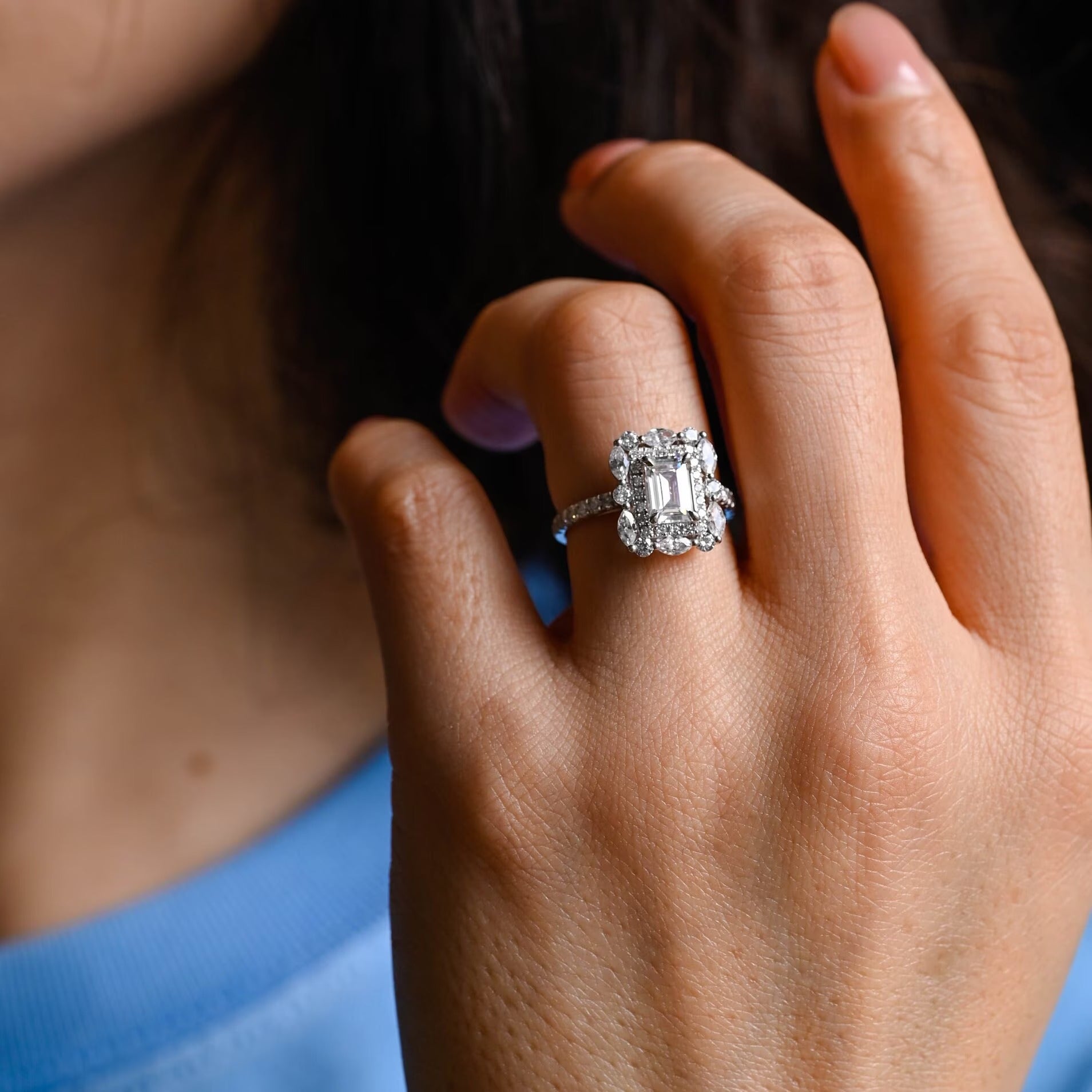 Affordable Moissanite Engagement Ring