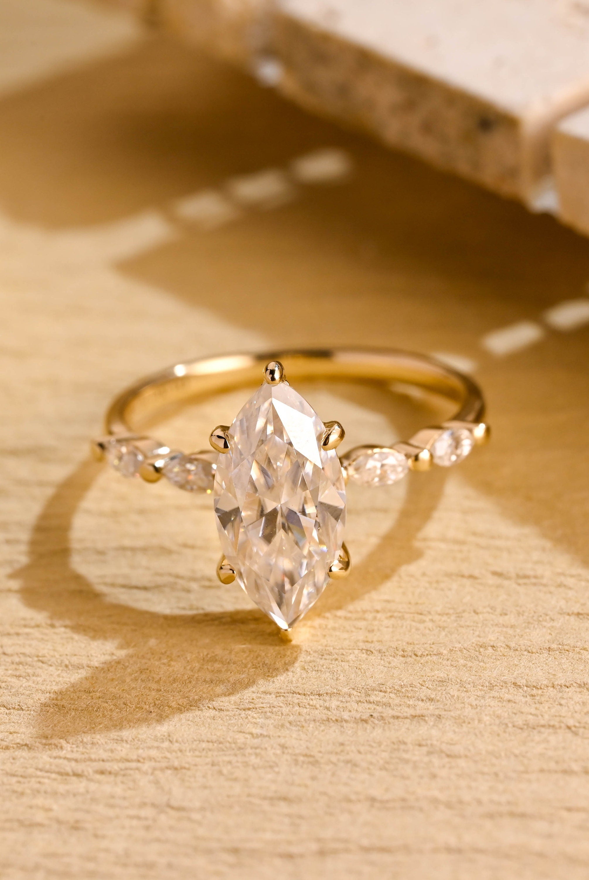 Hidden Halo Engagement Ring
