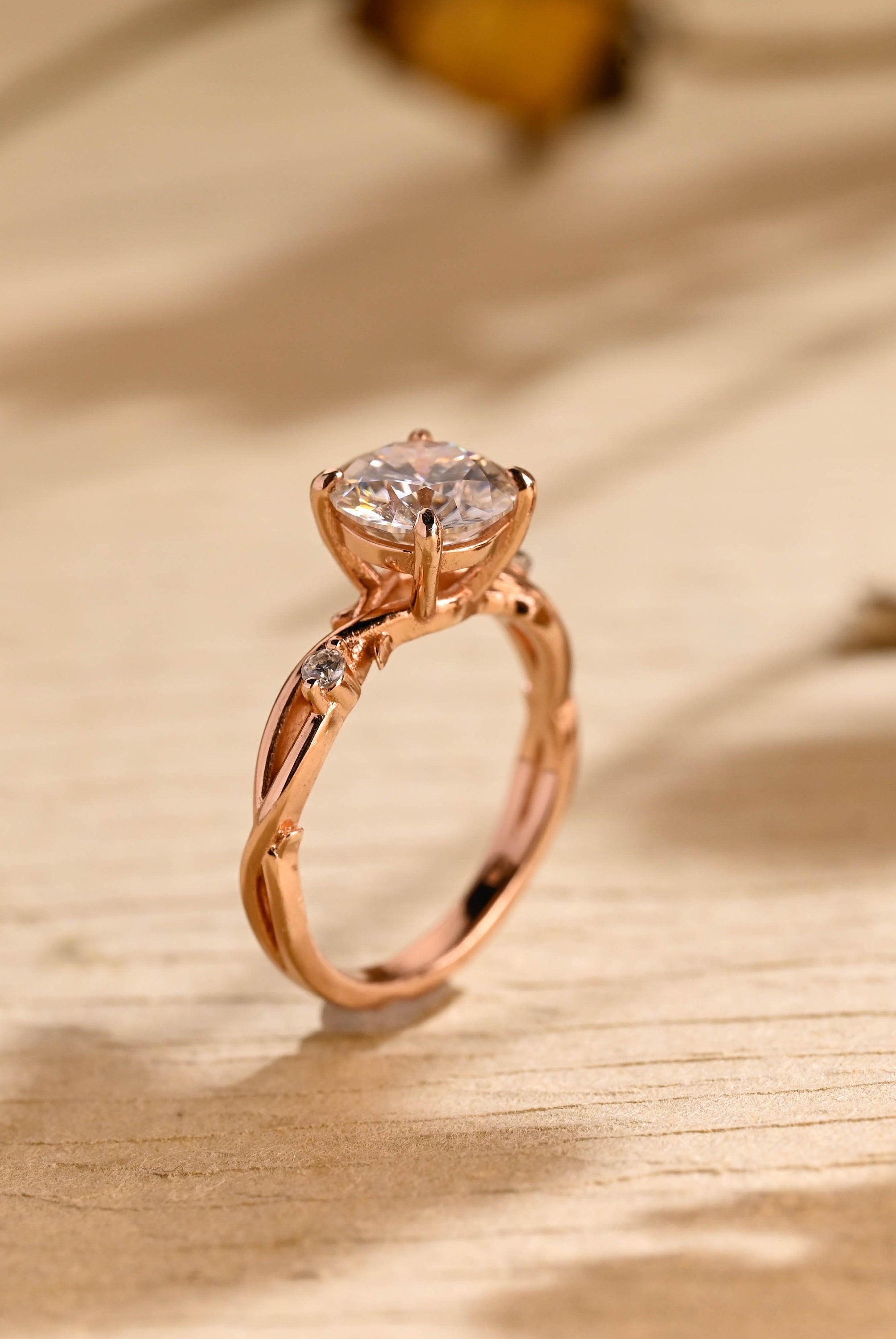 White Gold Moissanite Ring